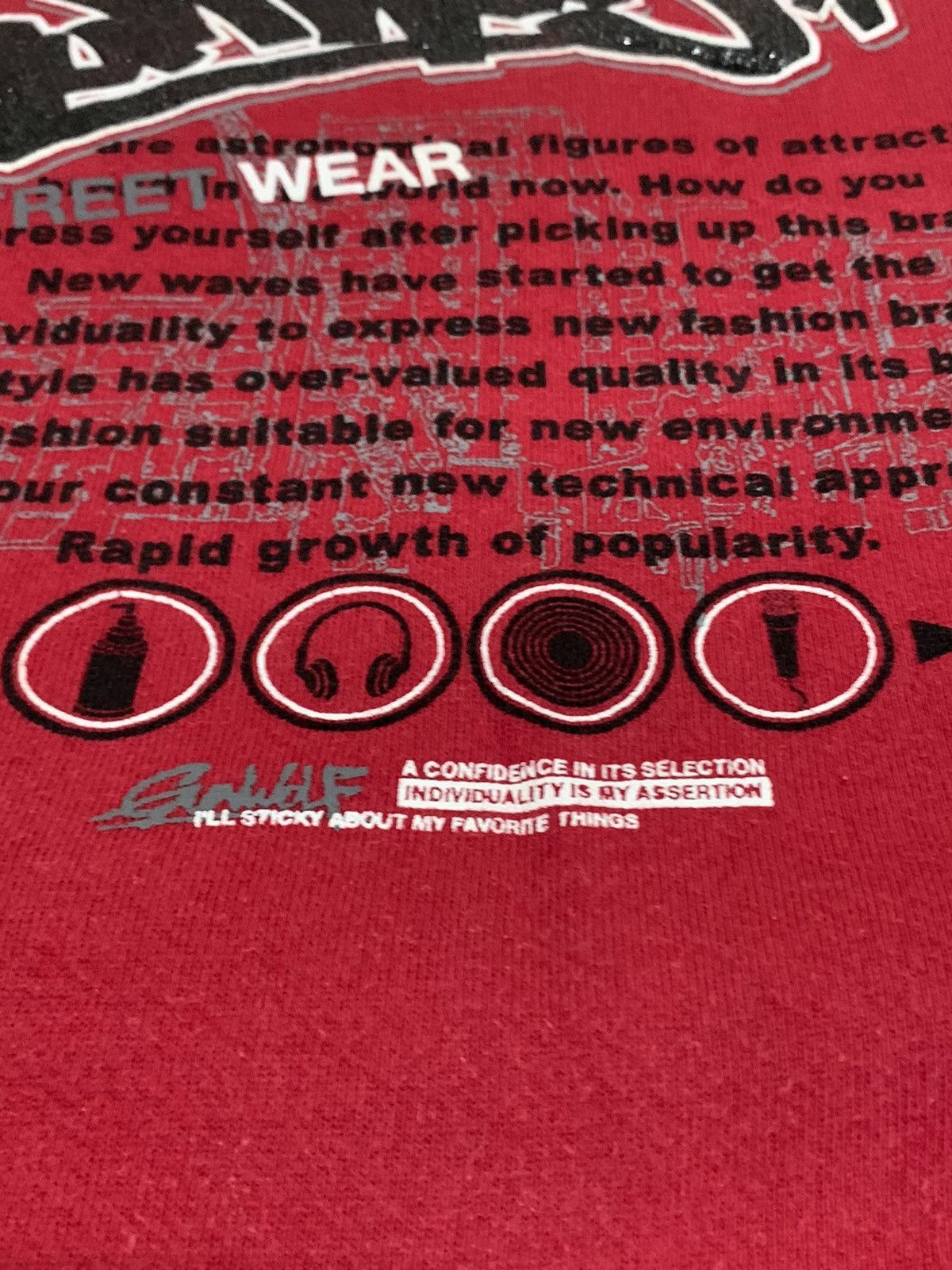 Japanese Brand Gun Wolf Glitter Printed Street Wear Sweatshirt Size US L / EU 52-54 / 3 - 4 Thumbnail