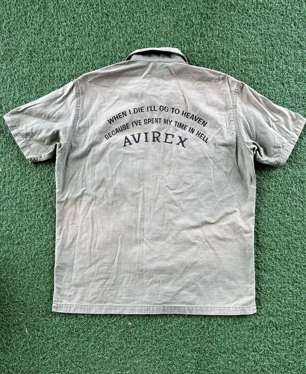 Avirex 🔥Avirex Airborne Spell Out Yacht Club Button Up Tee Size US L / EU 52-54 / 3 - 2 Thumbnail