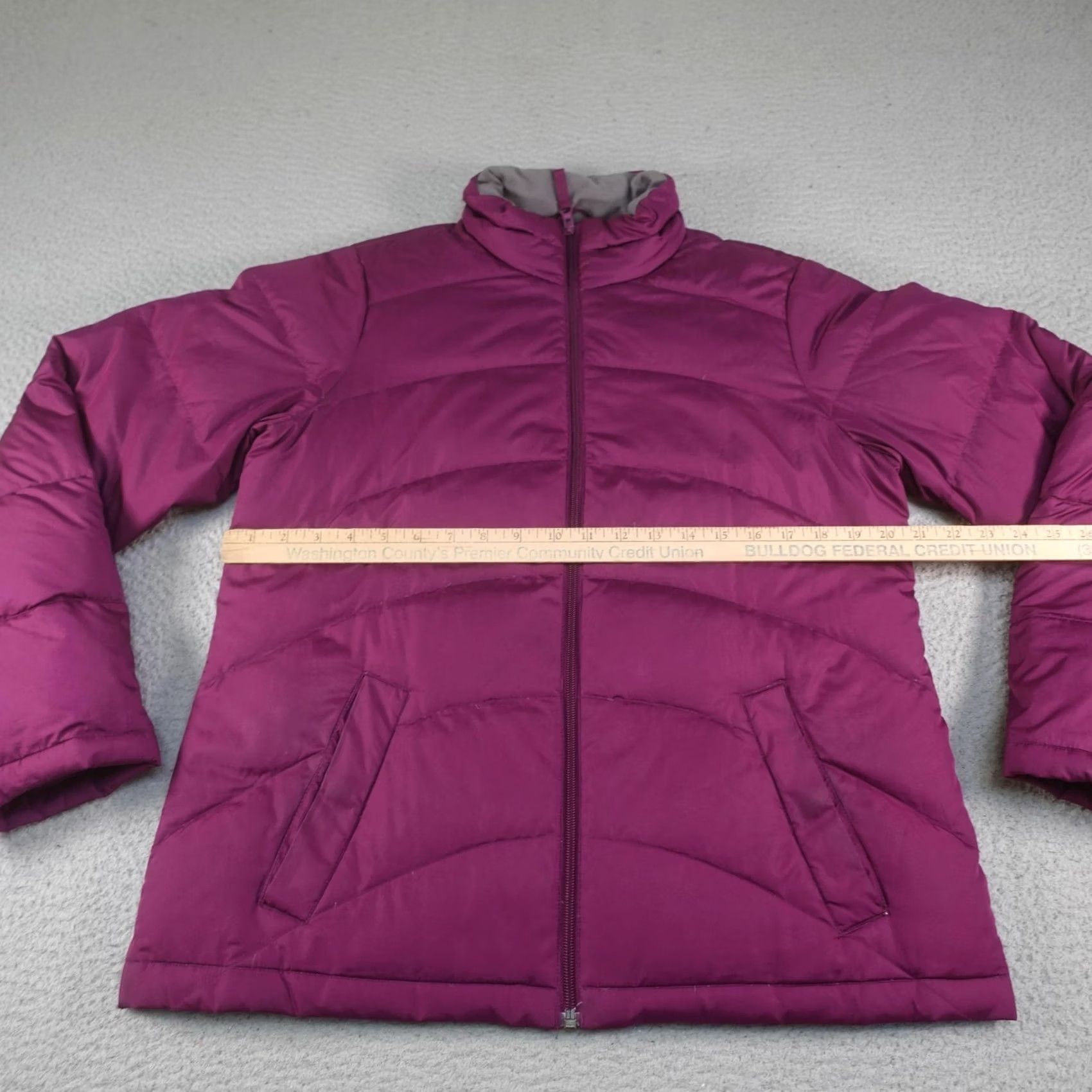 Lands' End Lands' End Puffer Jacket Womens Medium Purple Insulated Down Quilted Winter Zip Front Casual Coat Haters? Size M / US 6-8 / IT 42-44 - 6 Thumbnail