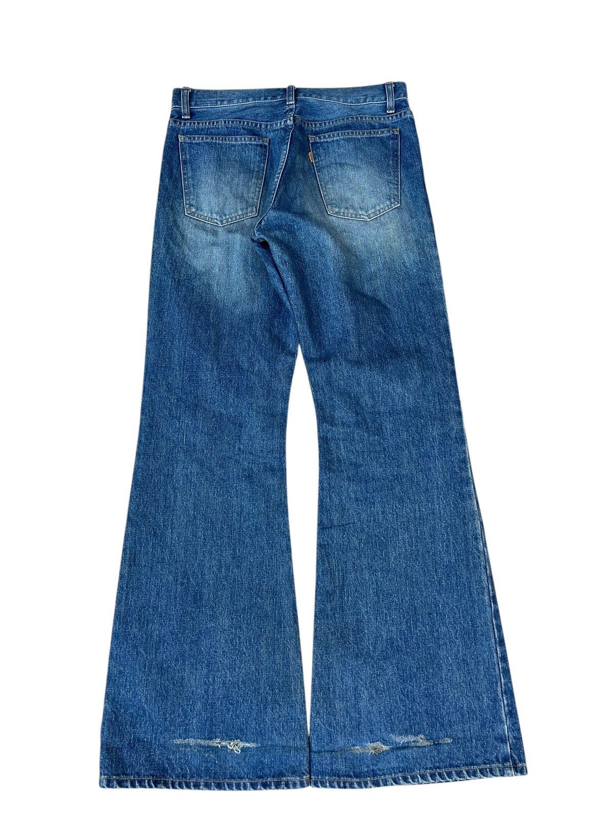 Orslow Dirty Mud Orslow Distressed Denim Bootcut Flare Jeans Size US 30 / EU 46 - 13 Thumbnail