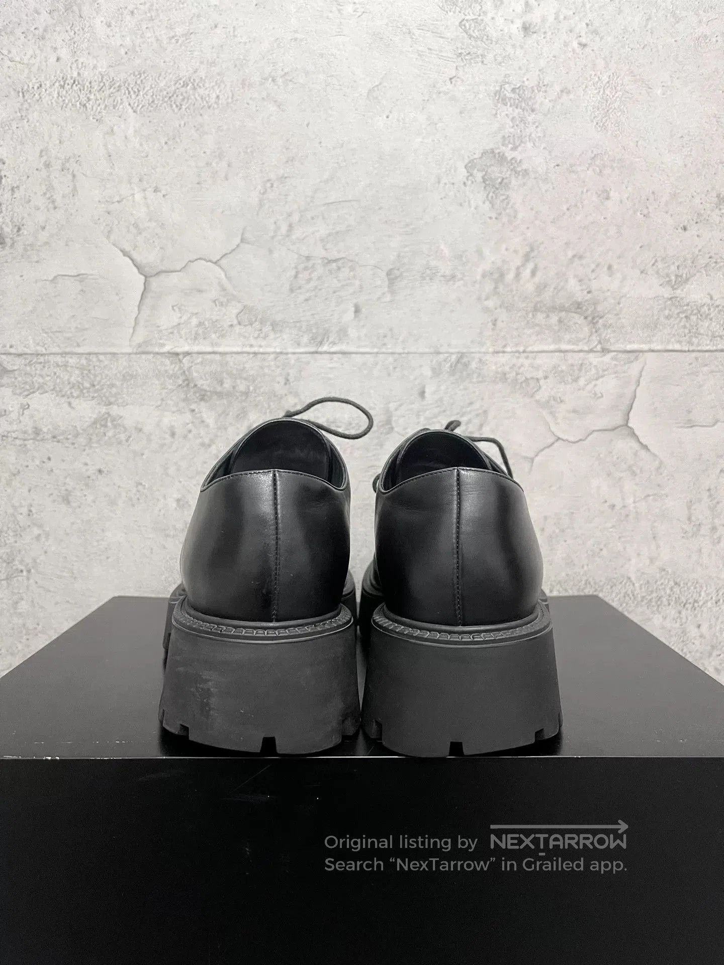 Balenciaga Balenciaga Men's Black Leather Derby Boots 41. Size US 8 / EU 41 - 6 Thumbnail