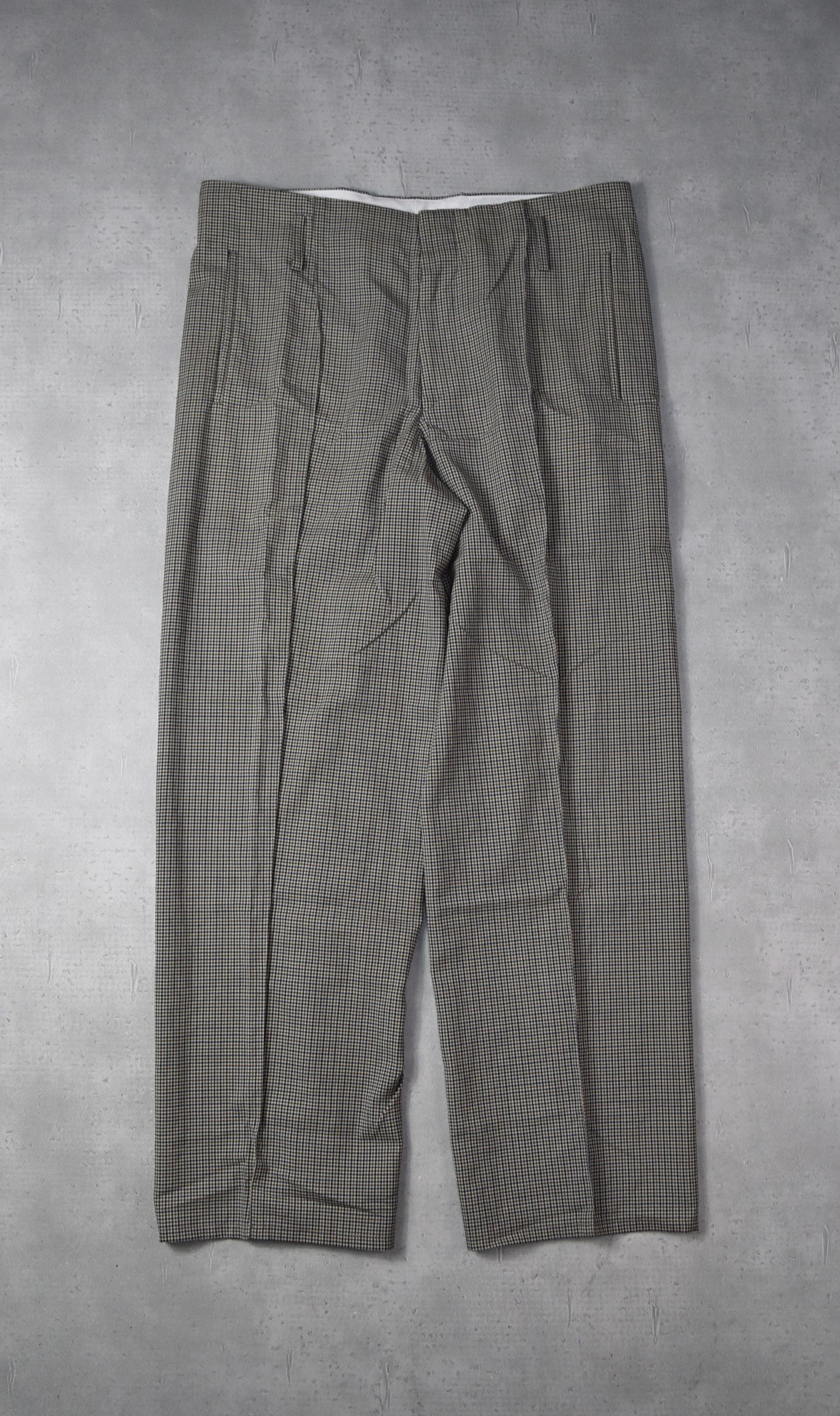 image of Overcome Overcoat Nyc Check Summer Wool Trousers 17-1-6 311, Men's (Size 33)
