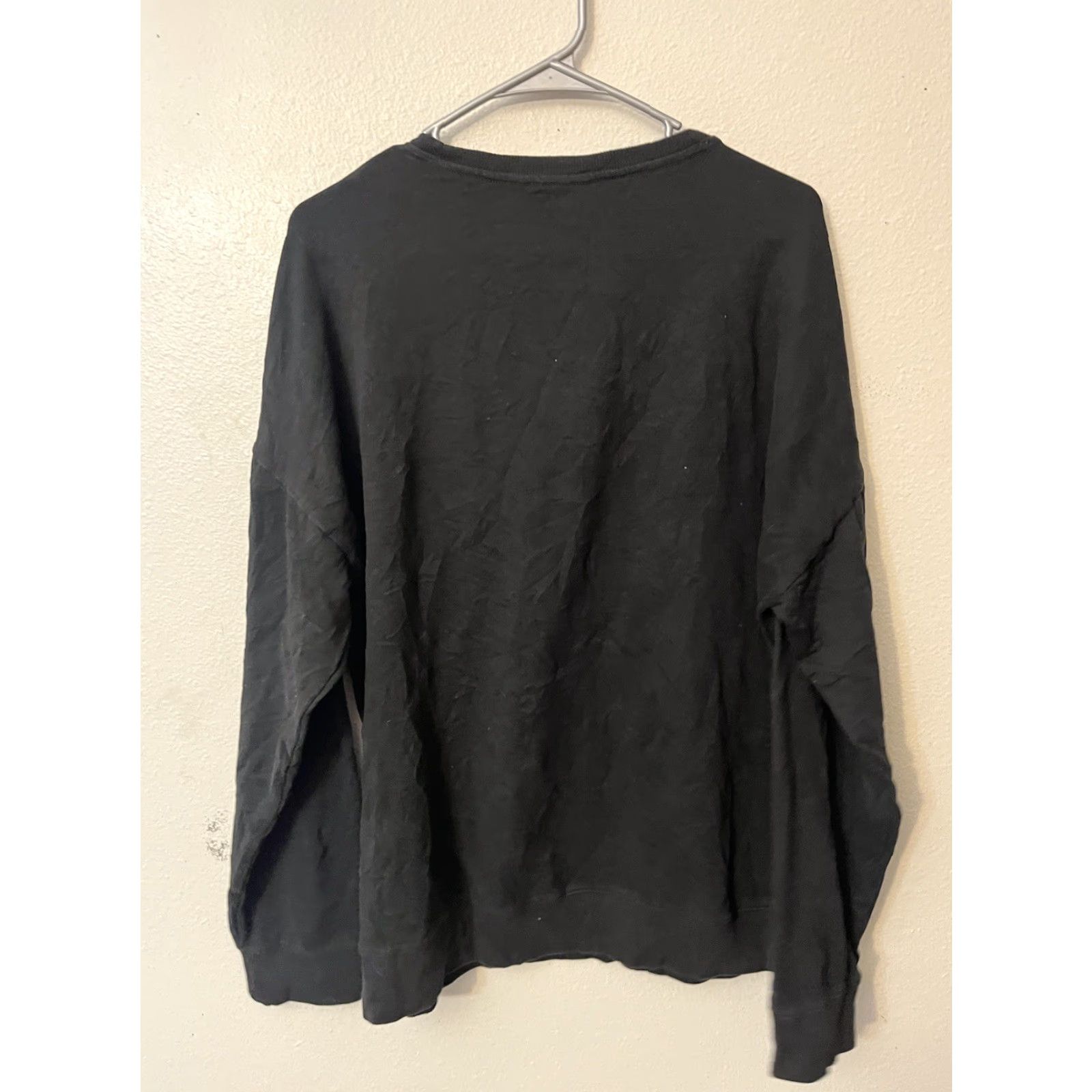 Calvin Klein Calvin Klein Sweatshirt Womens M Black Crew Neck Long Sleeve Casual Pullover Size M Color Black Size M / US 6-8 / IT 42-44 - 3 Thumbnail