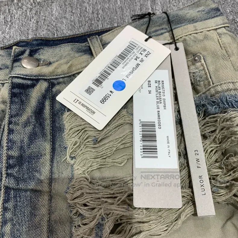 Rick Owens Rick Owens Eroded, destroyed, washed, old, zippered and sl Size US 34 / EU 50 - 7 Thumbnail