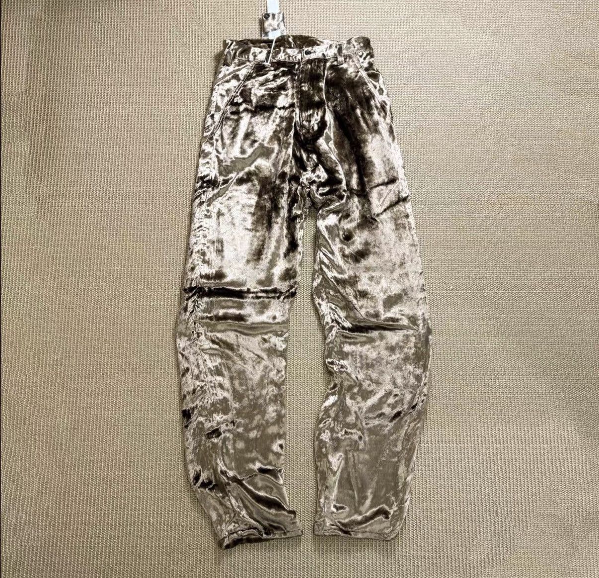 Sulvam Sulvam 20AW Midnight Gold Velvet Pants J29 Size US 34 / EU 50 - 1 Thumbnail