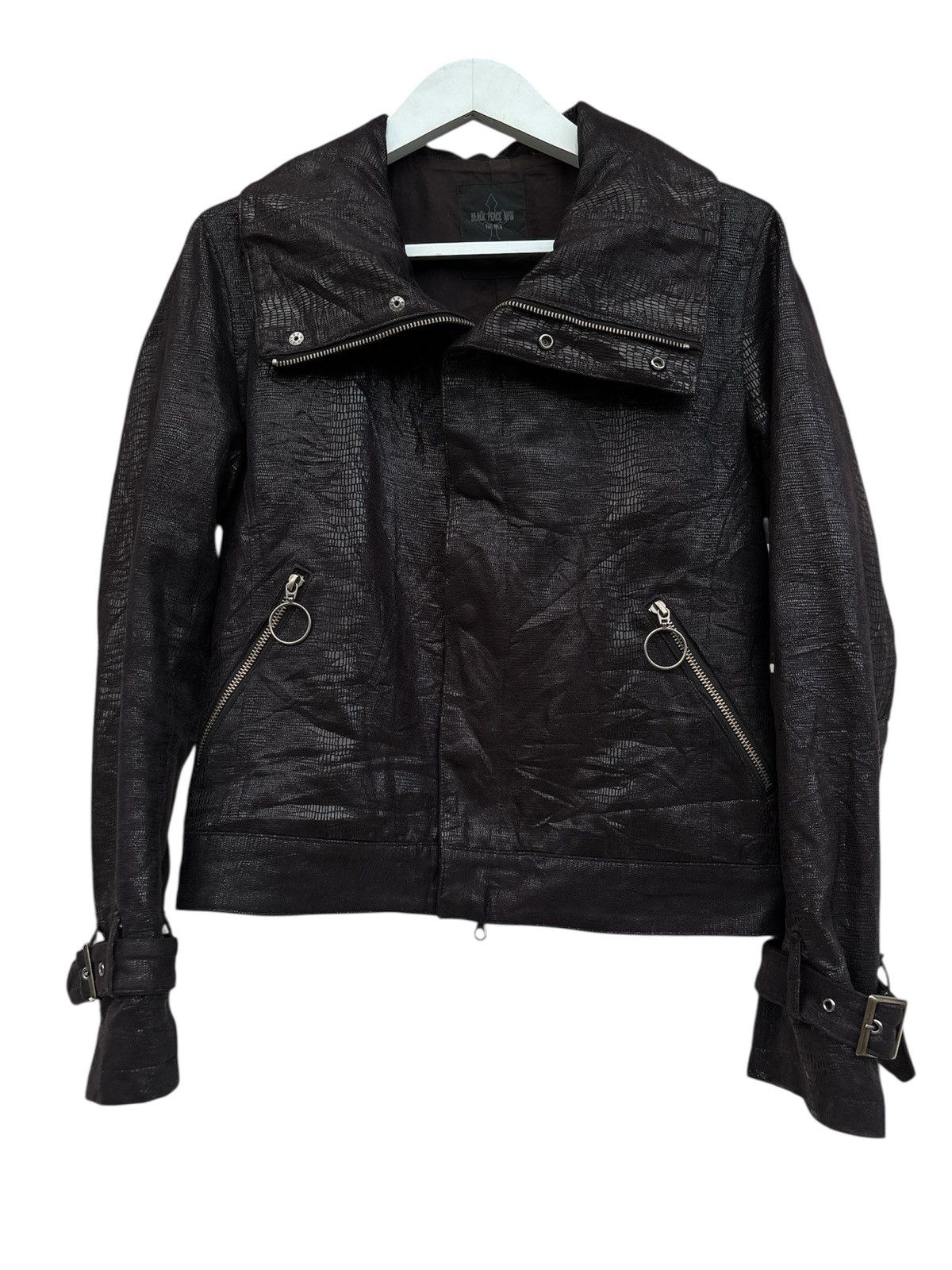 14th Addiction Snakeskin High Neck Blouson Jacket Size US M / EU 48-50 / 2 - 3 Thumbnail