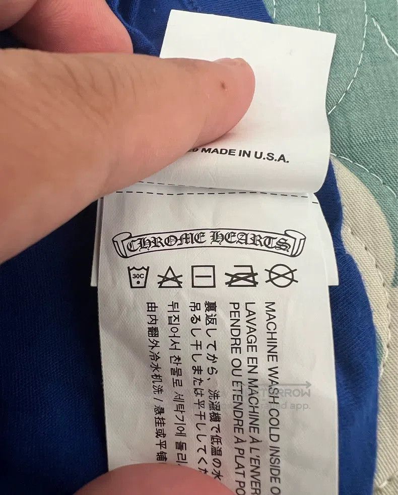 Chrome Hearts CHROME HEARTS Size S Klein blue star Sanskrit scroll V-neck Size US S / EU 44-46 / 1 - 7 Thumbnail