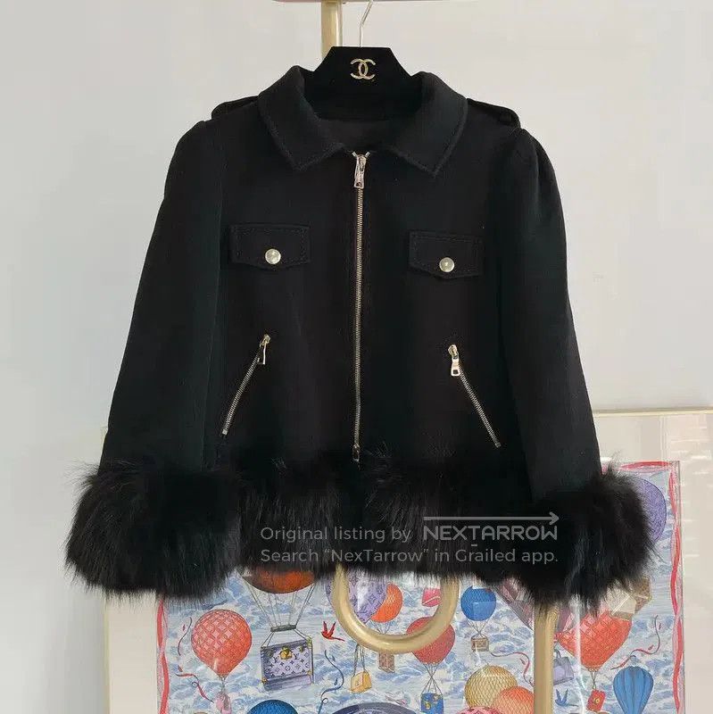 Moschino Moschino Women’s Black Wool Fall Jacket . Size M / US 6-8 / IT 42-44 - 1 Thumbnail