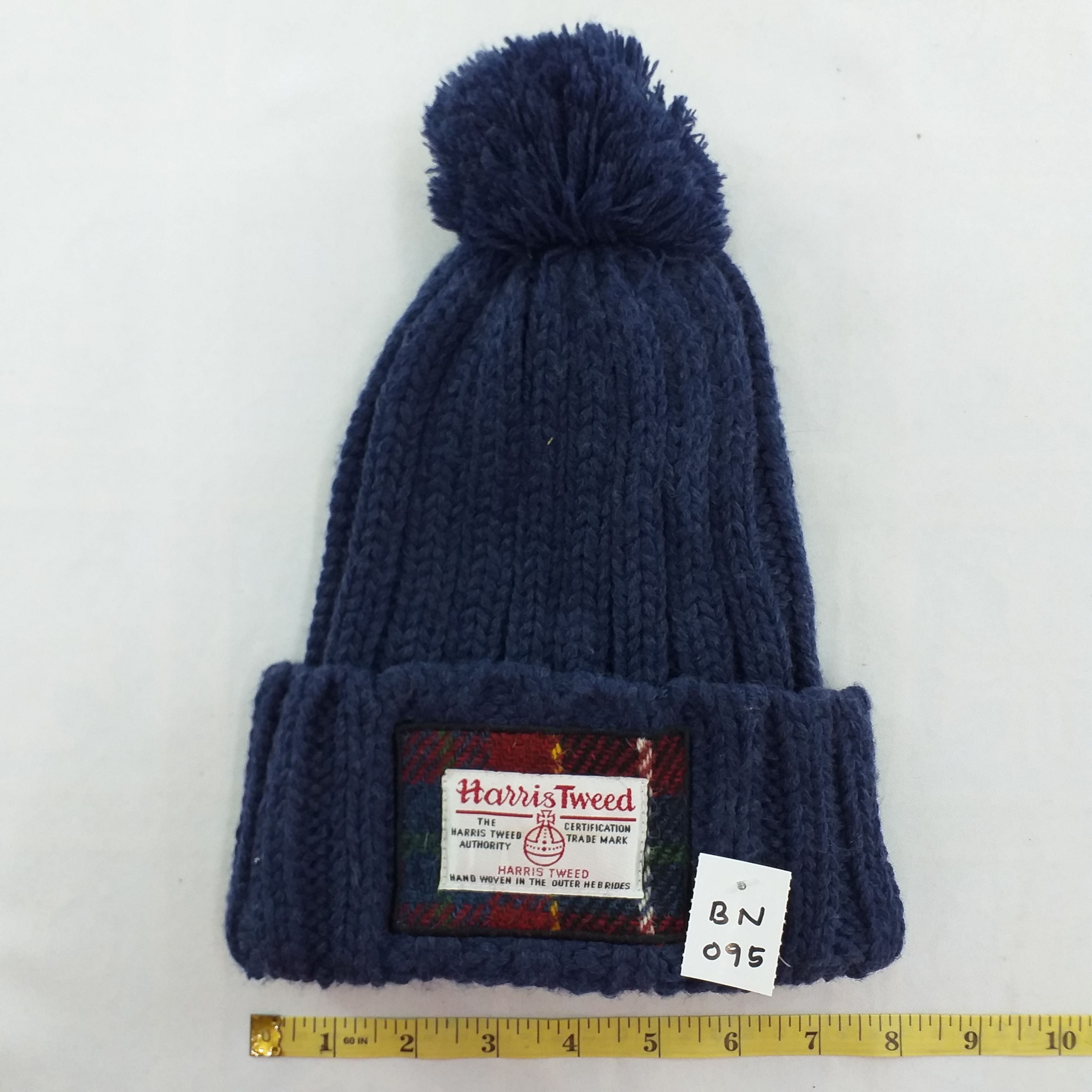 Japanese Brand Harris Tweed Plain Snow Cap Hat Beanie -BN095 Size ONE SIZE - 3 Thumbnail