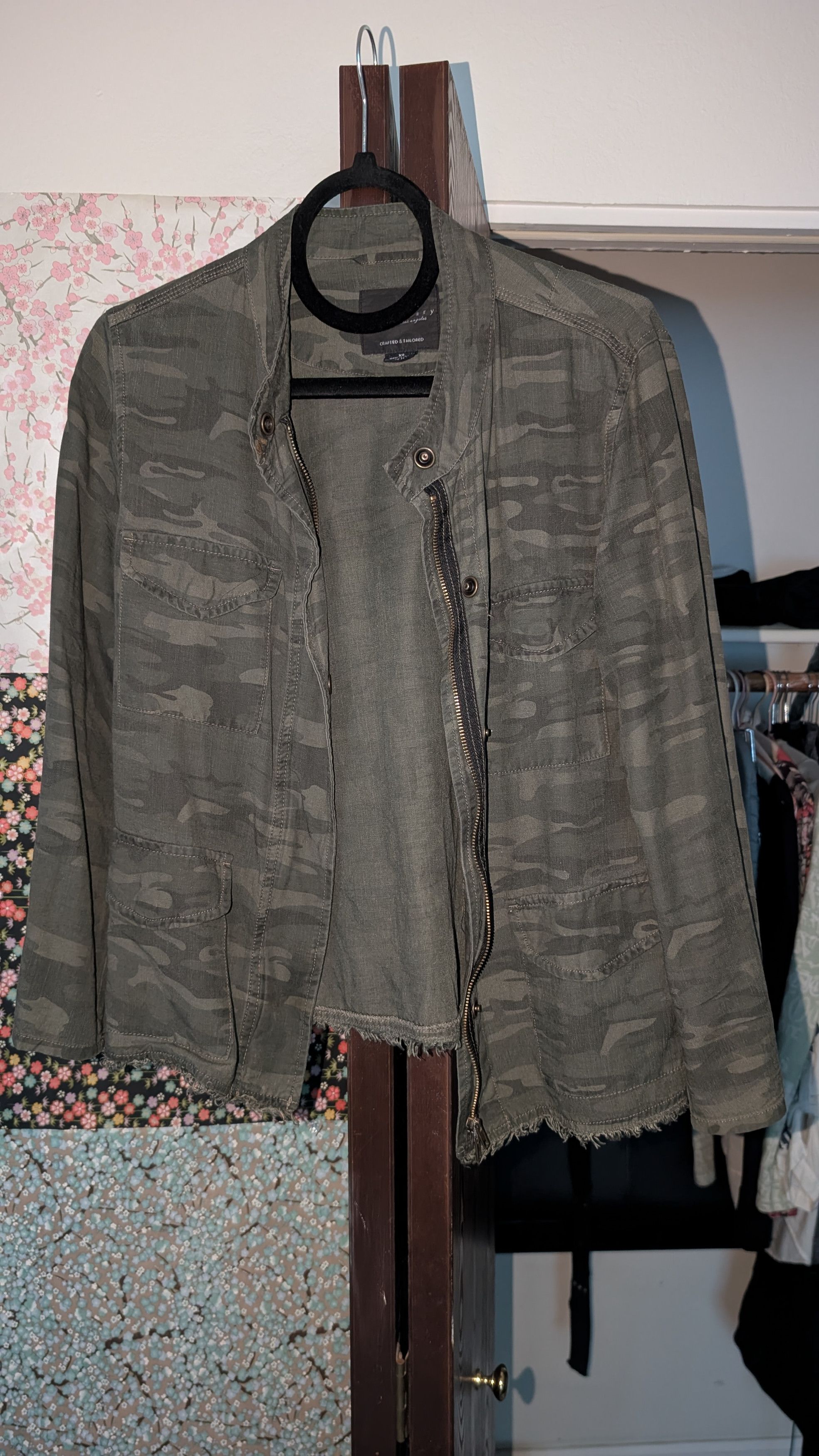 Sanctuary Sanctuary Camo Button/Zip Up Light Jacket Size XS / US 0-2 / IT 36-38 - 1 Thumbnail