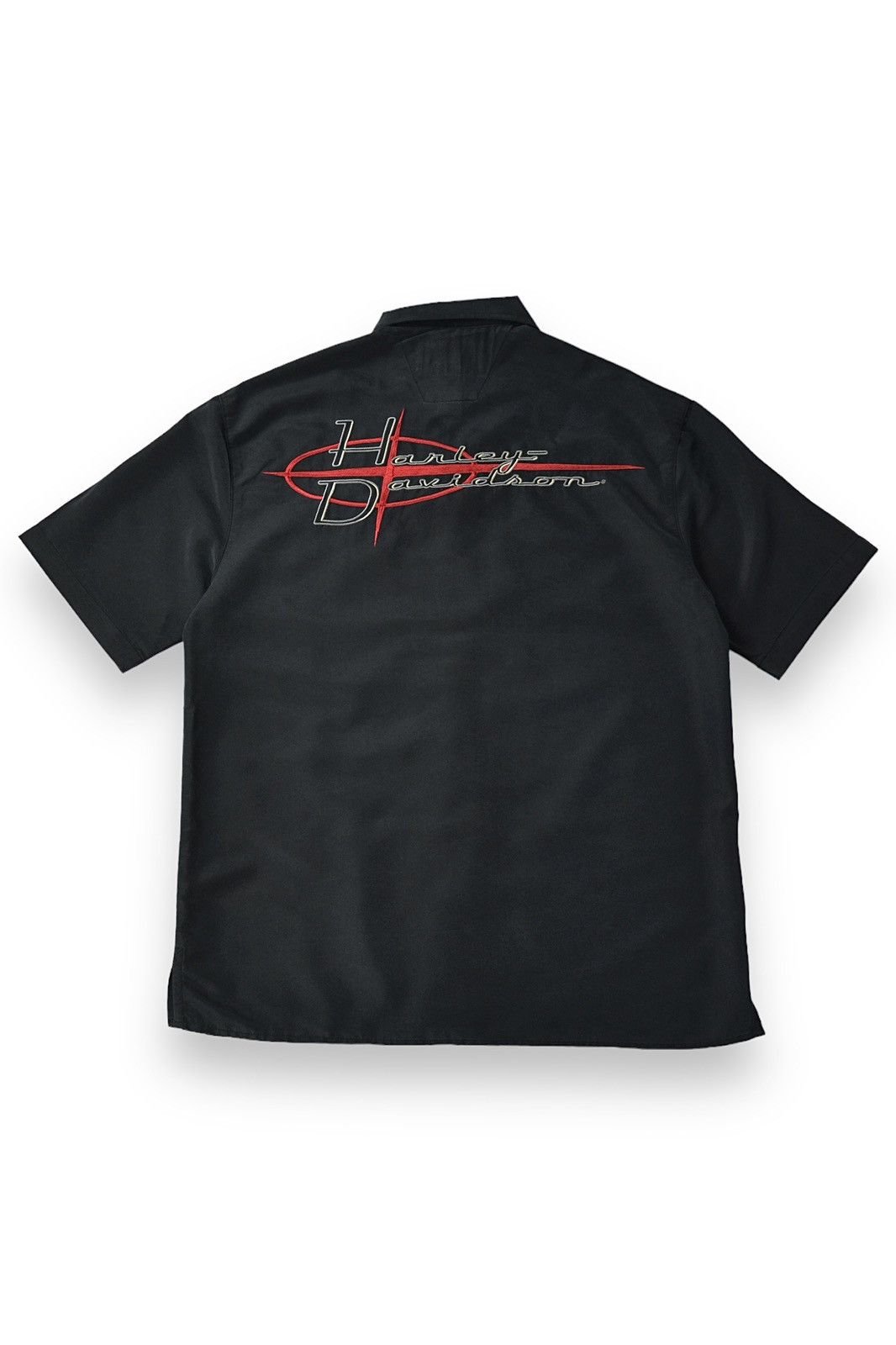 Harley Davidson Vintage Harley Davidson Viscose Bowling Embroidered Shirt Size US M / EU 48-50 / 2 - 1 Thumbnail