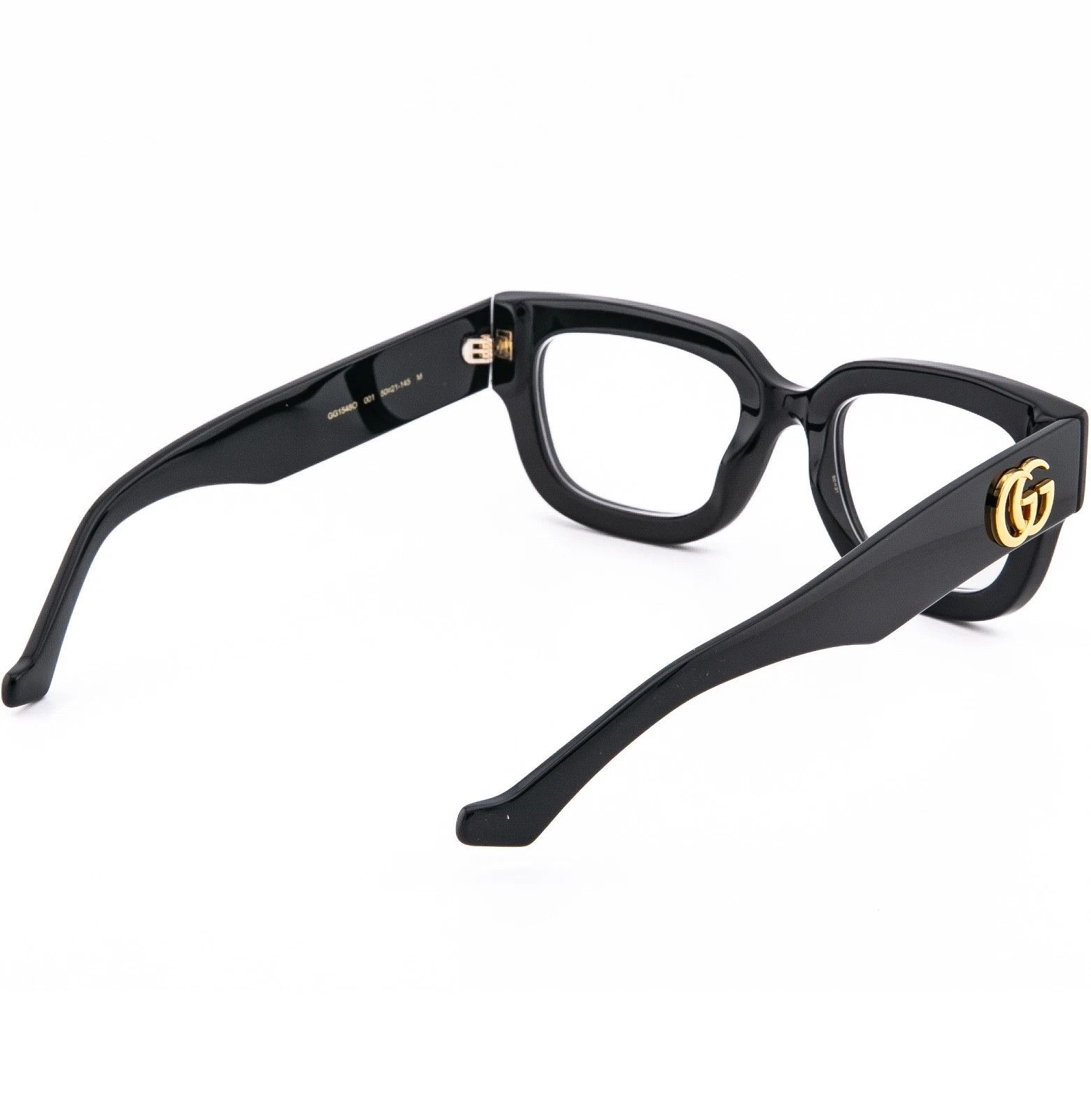Gucci GUCCI GG1548O 1548 Black GG Gold Logo Bold Eyeglass 001 Size ONE SIZE - 5 Thumbnail