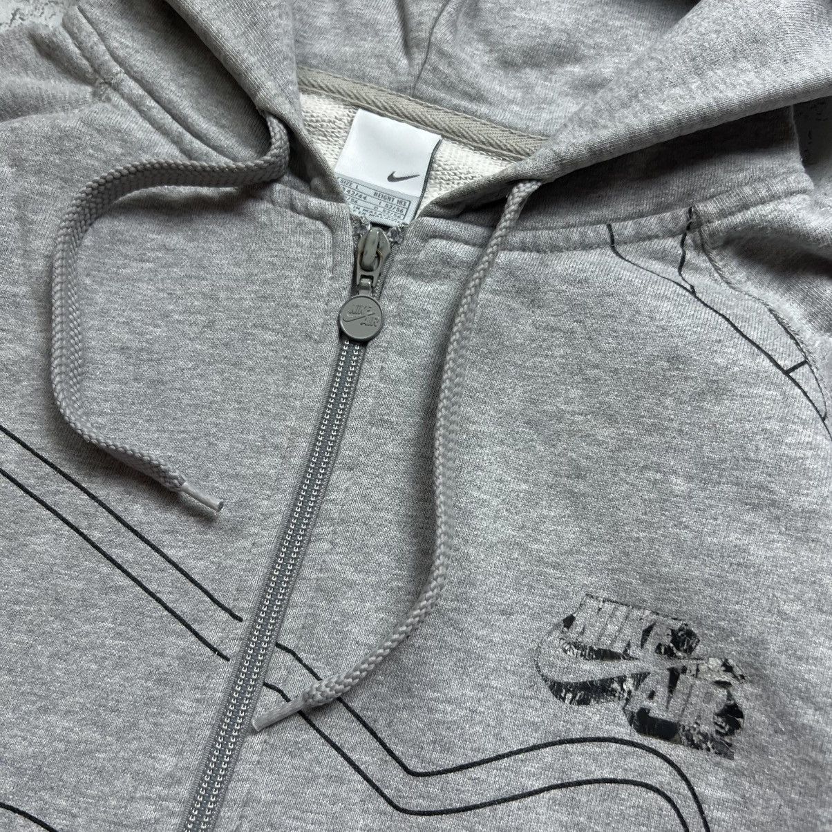 Nike 90s NIKE AIR VINTAGE Y2K OVERSIZED ZIP UP RETRO HOODIE Size US L / EU 52-54 / 3 - 5 Thumbnail