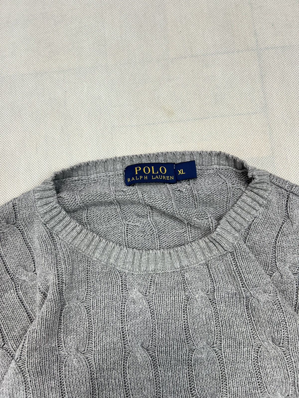 Polo Ralph Lauren × Ralph Lauren Braid Sweater Polo Ralph Lauren grey XL Size US XL / EU 56 / 4 - 5 Thumbnail