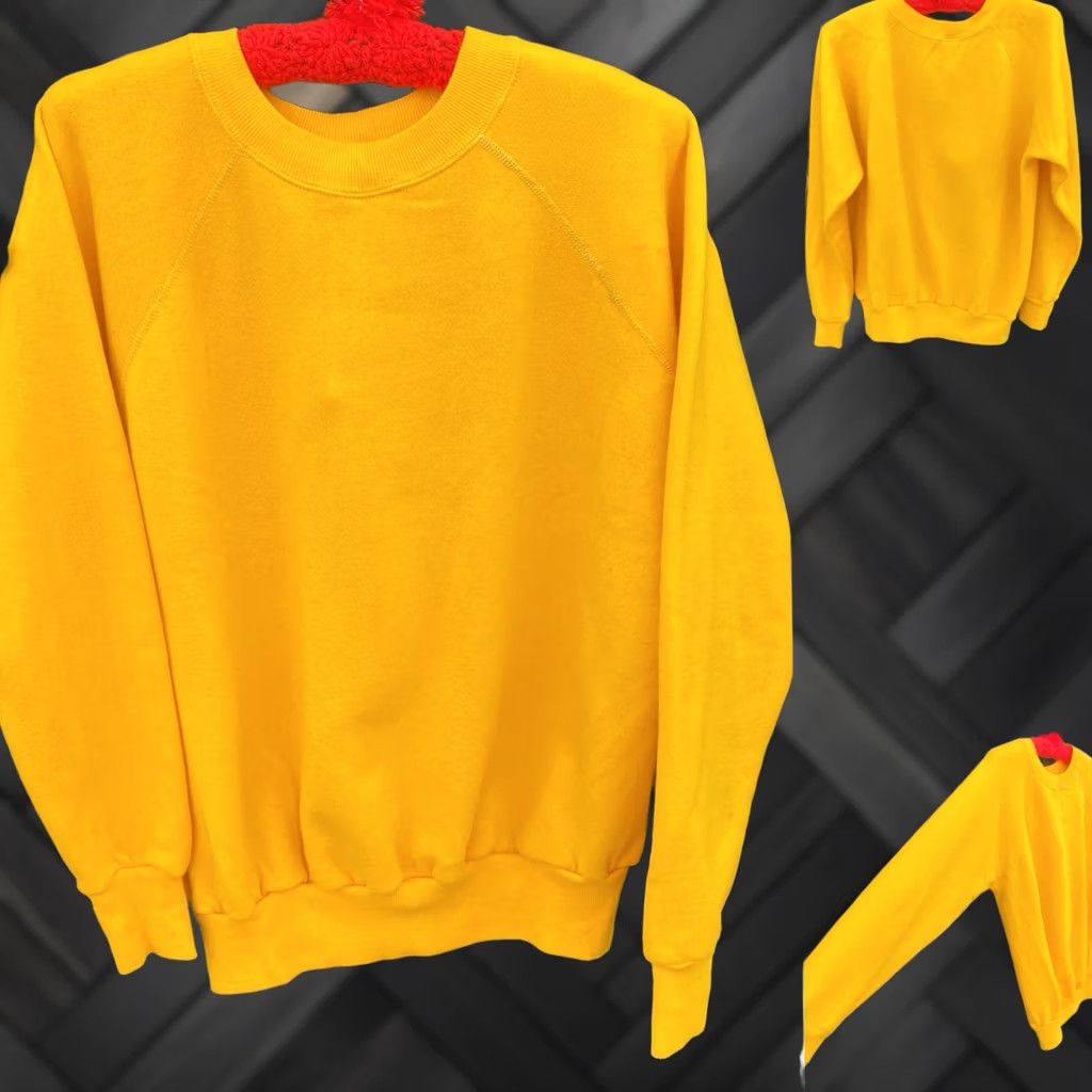 Vintage VINTAGE 20/20 Sport USA Yellow Raglan Crewneck Sweatshirt Large Mens Size US L / EU 52-54 / 3 - 1 Thumbnail