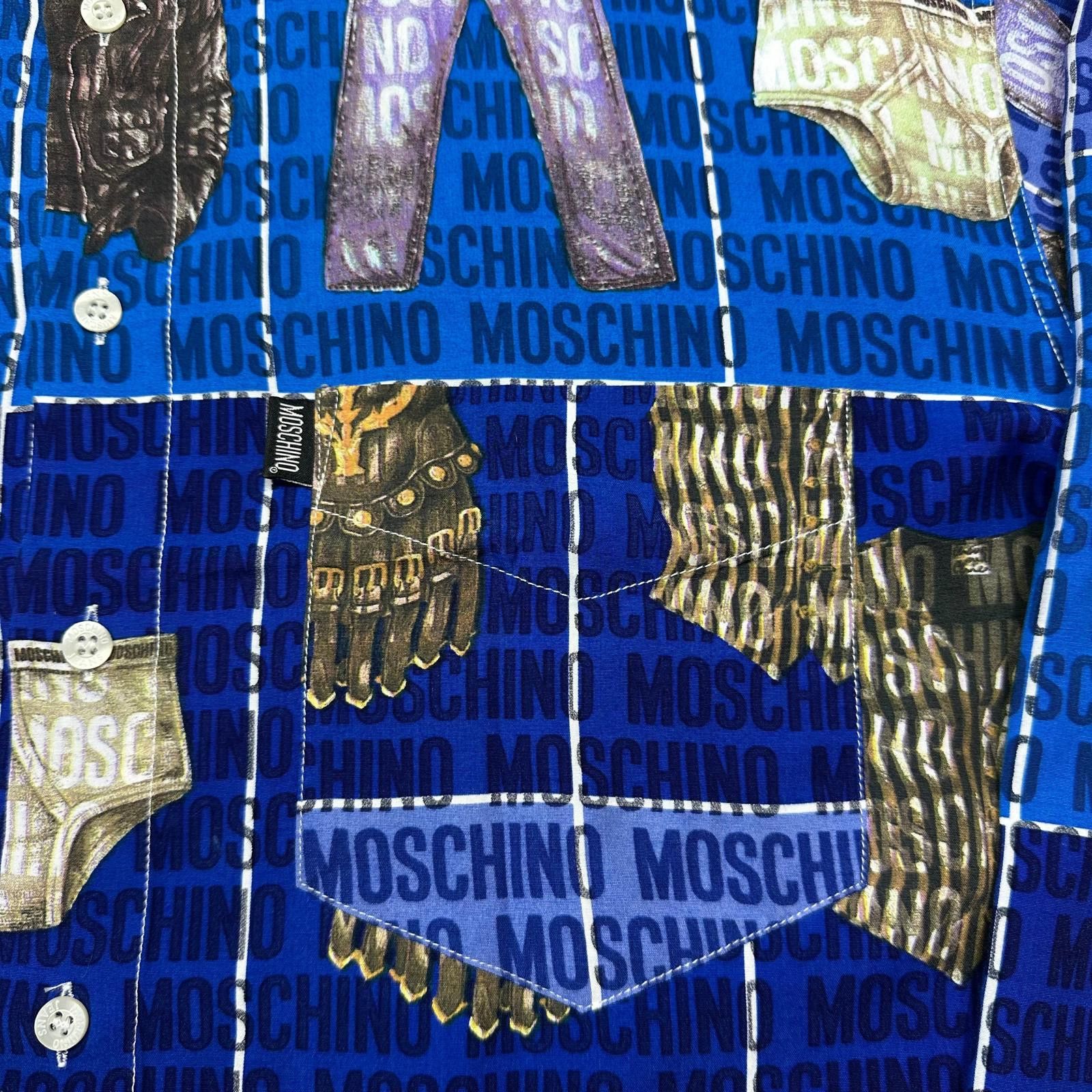 Moschino Moschino Jeans 1996 Clothes Print Shirt - L Size US L / EU 52-54 / 3 - 3 Thumbnail