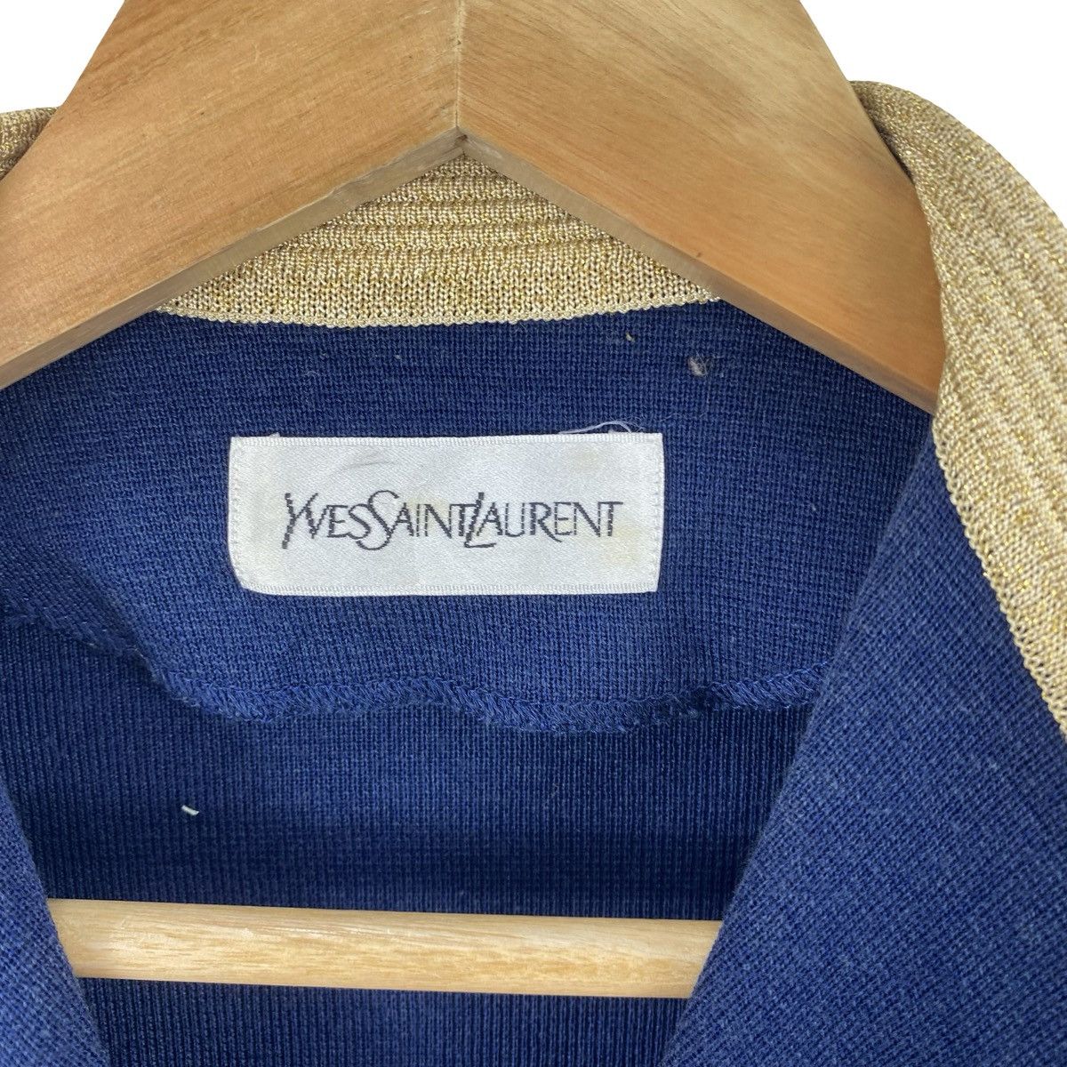 Yves Saint Laurent Vintage YVES SAINT LAURENT Trim Cropped Knit Blazer Jacket Size M / US 6-8 / IT 42-44 - 9 Thumbnail