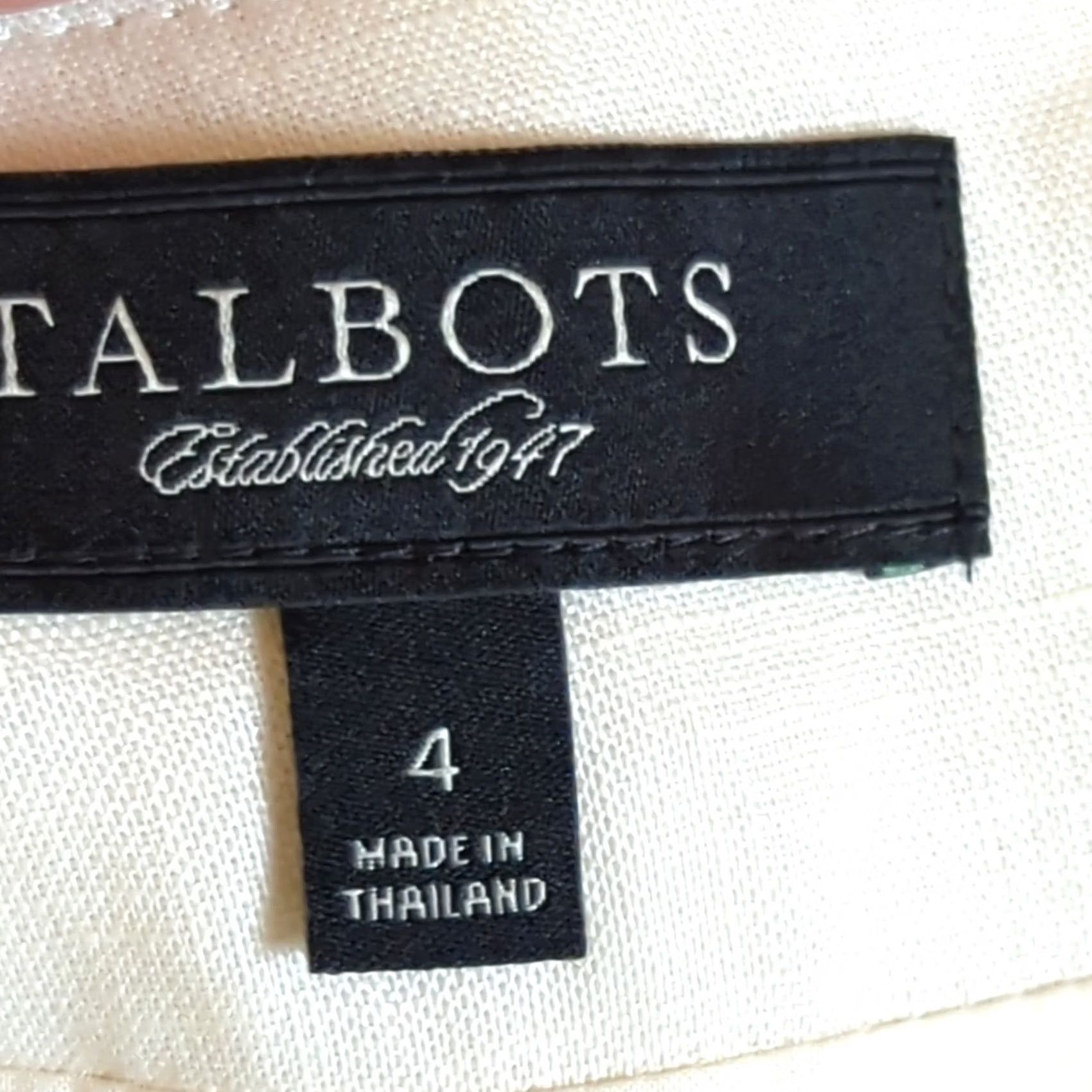 Talbots Talbots Skirt Women Size 4 Linen Beige Knee Length Pencil Lined Career Regular Pencil Skirt Mens Womens Girls? Size 27" / US 4 / IT 40 - 5 Thumbnail