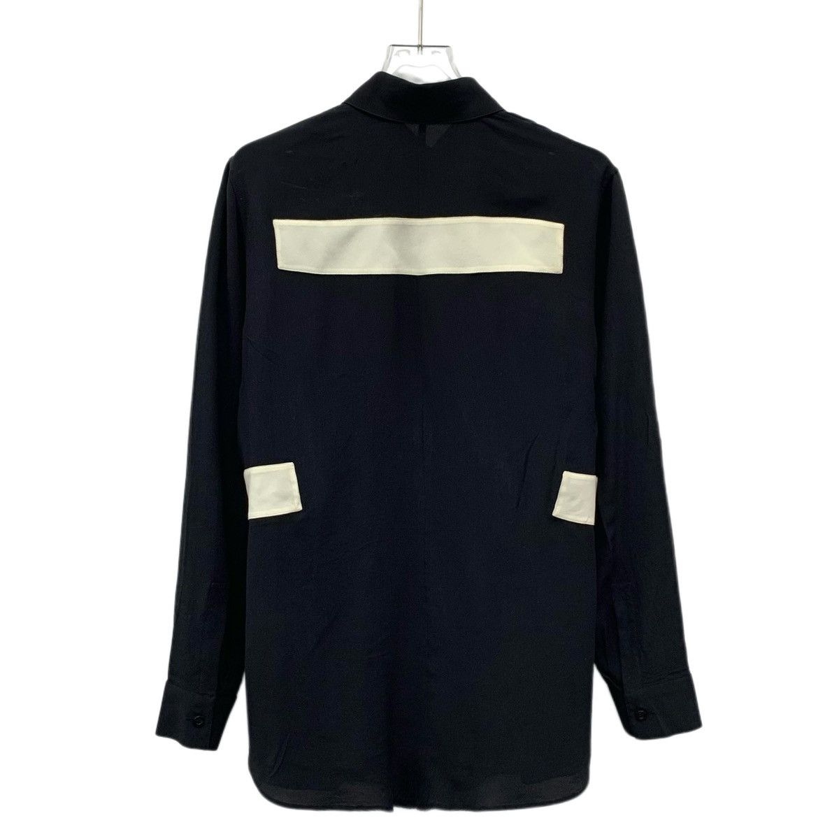 Givenchy Givenchy Color-blocked Silk Lapel Long Sleeve Shirt K26WX Size XS / US 0-2 / IT 36-38 - 2 Thumbnail