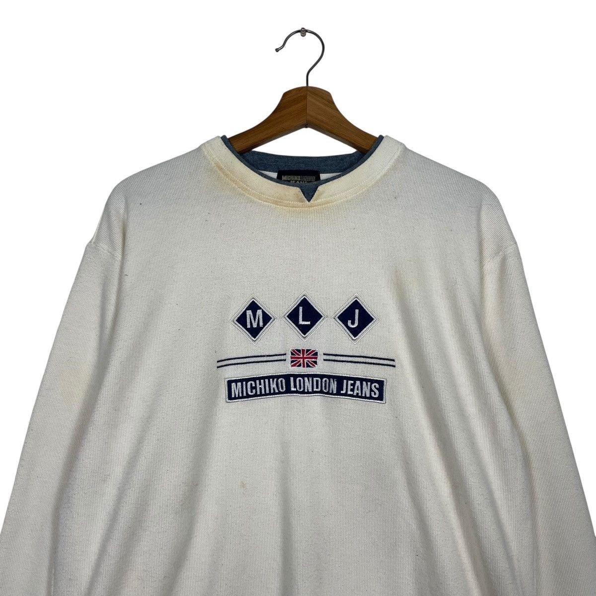 Michiko Koshino London Michiko London Jeans Big Logo Sweatshirt Size US M / EU 48-50 / 2 - 2 Thumbnail