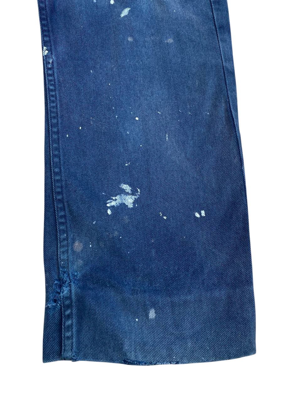 Levi's Vintage 1993 Levis 501 Black Painter Denim Button 532 Size US 30 / EU 46 - 10 Thumbnail