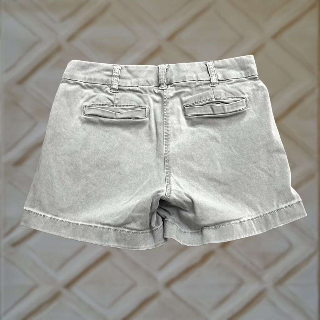 J.Crew J.Crew Chino Shorts Womens 00 Gray Mid Rise Cotton Pockets Casual Outdoor 27x4 Size 24" / US 00 / IT 34 - 1 Thumbnail