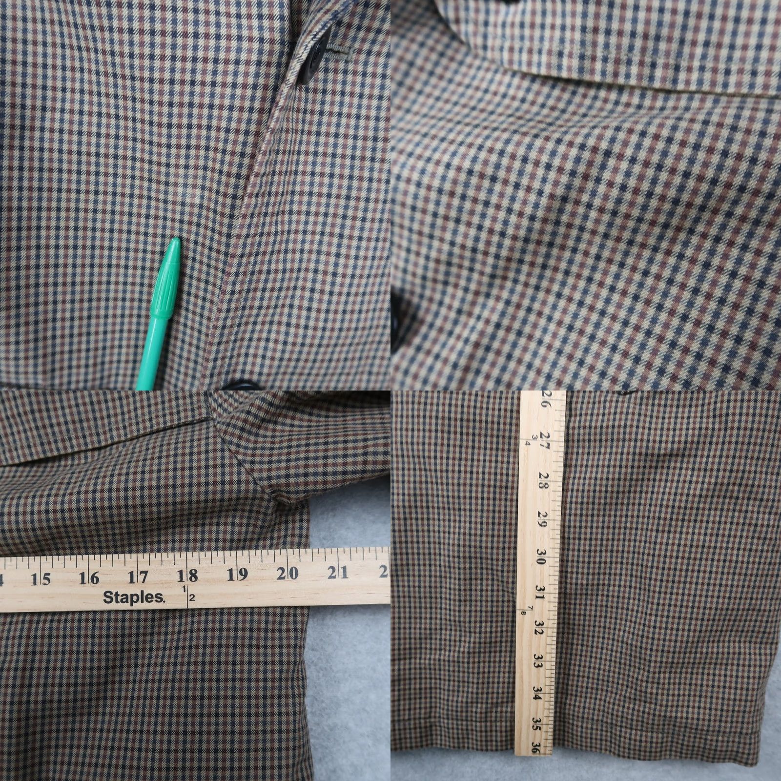 Dries Van Noten VINTAGE Dries Van Noten Brown Plaid Trench Coat Mens S Long Cotton Coat Grunge Style Size US S / EU 44-46 / 1 - 8 Thumbnail