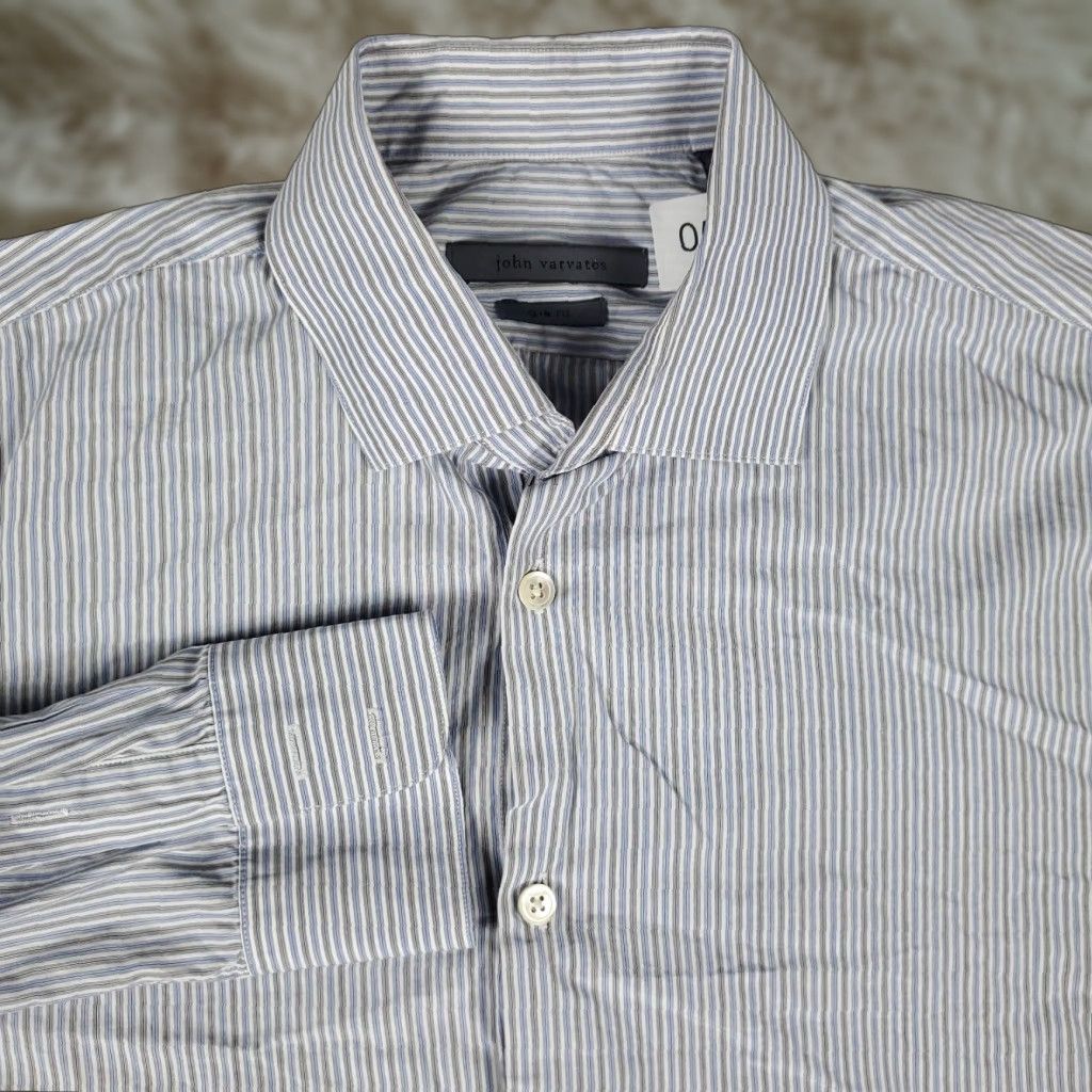 John Varvatos John Varvatos Slim Fit Stretch Dress Shirt 15 1/2 34/35 |  Grailed