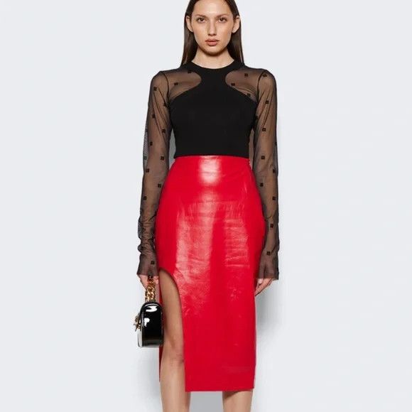 Givenchy GIVENCHY TUILLE 4G W/ BLK BODYSUIT - NEW WITH TAGS Size M / US 6-8 / IT 42-44 - 3 Thumbnail