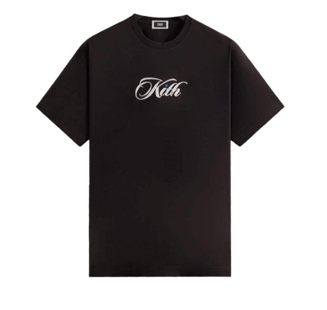 image of Hypebeast x Kith Cursive Logo Tee Black • M, Men's (Size Medium)