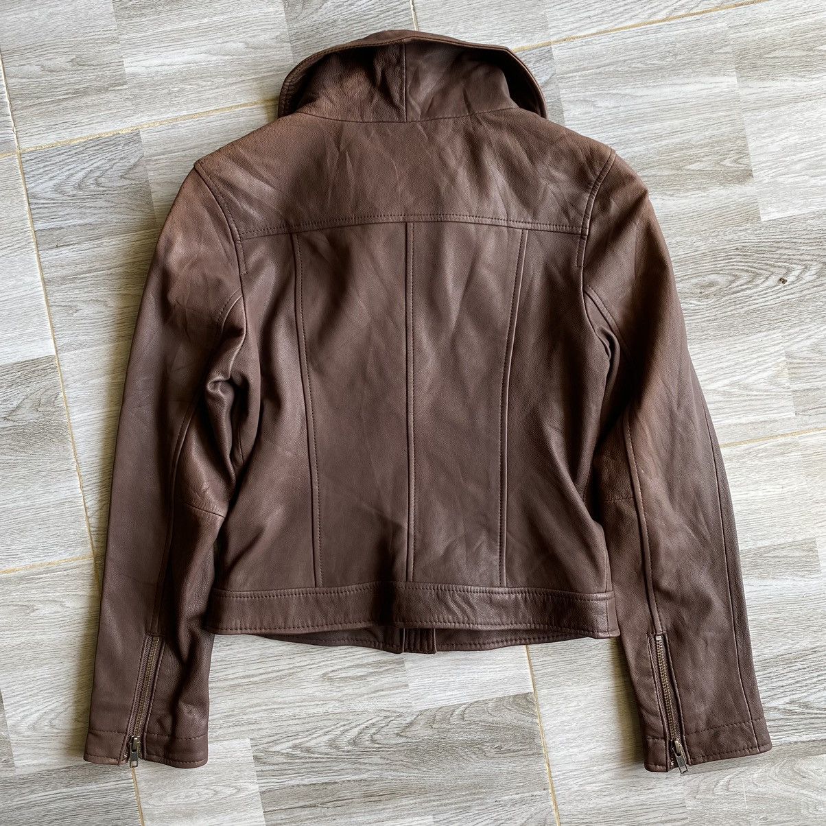 Japanese Brand ROPE Sheepskin Leather Jacket Size XS / US 0-2 / IT 36-38 - 5 Thumbnail