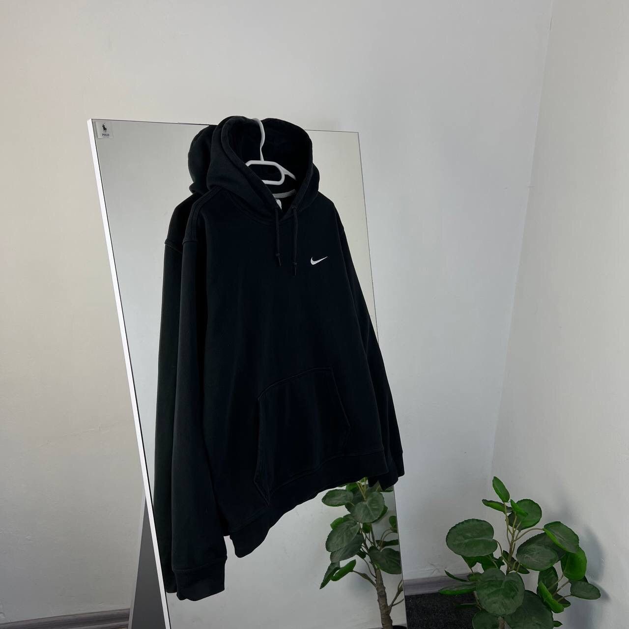 Nike Mini Swoosh Nike Hoodie Black Baggy Fit Y2K Style Size US XL / EU 56 / 4 - 1 Thumbnail