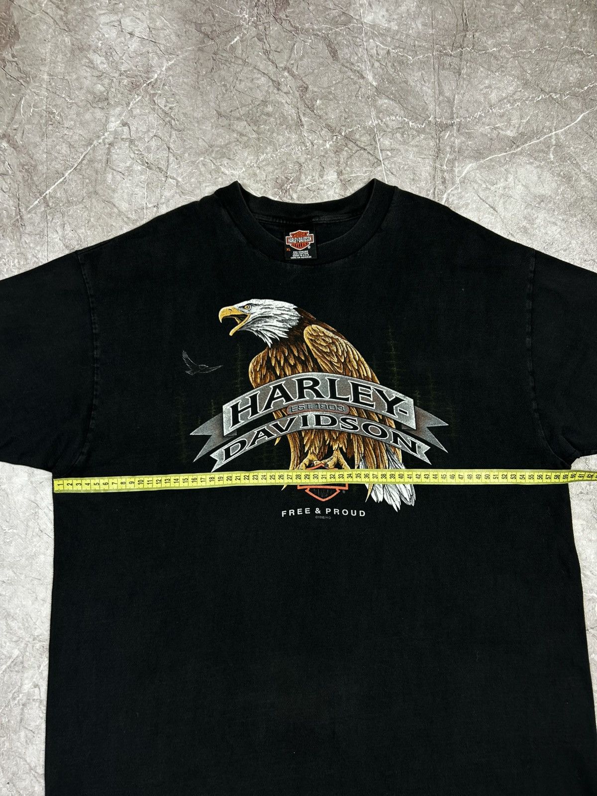 Harley Davidson VINTAGE 1998 Harley Davidson Eagle T-Shirt Size US XL / EU 56 / 4 - 7 Thumbnail