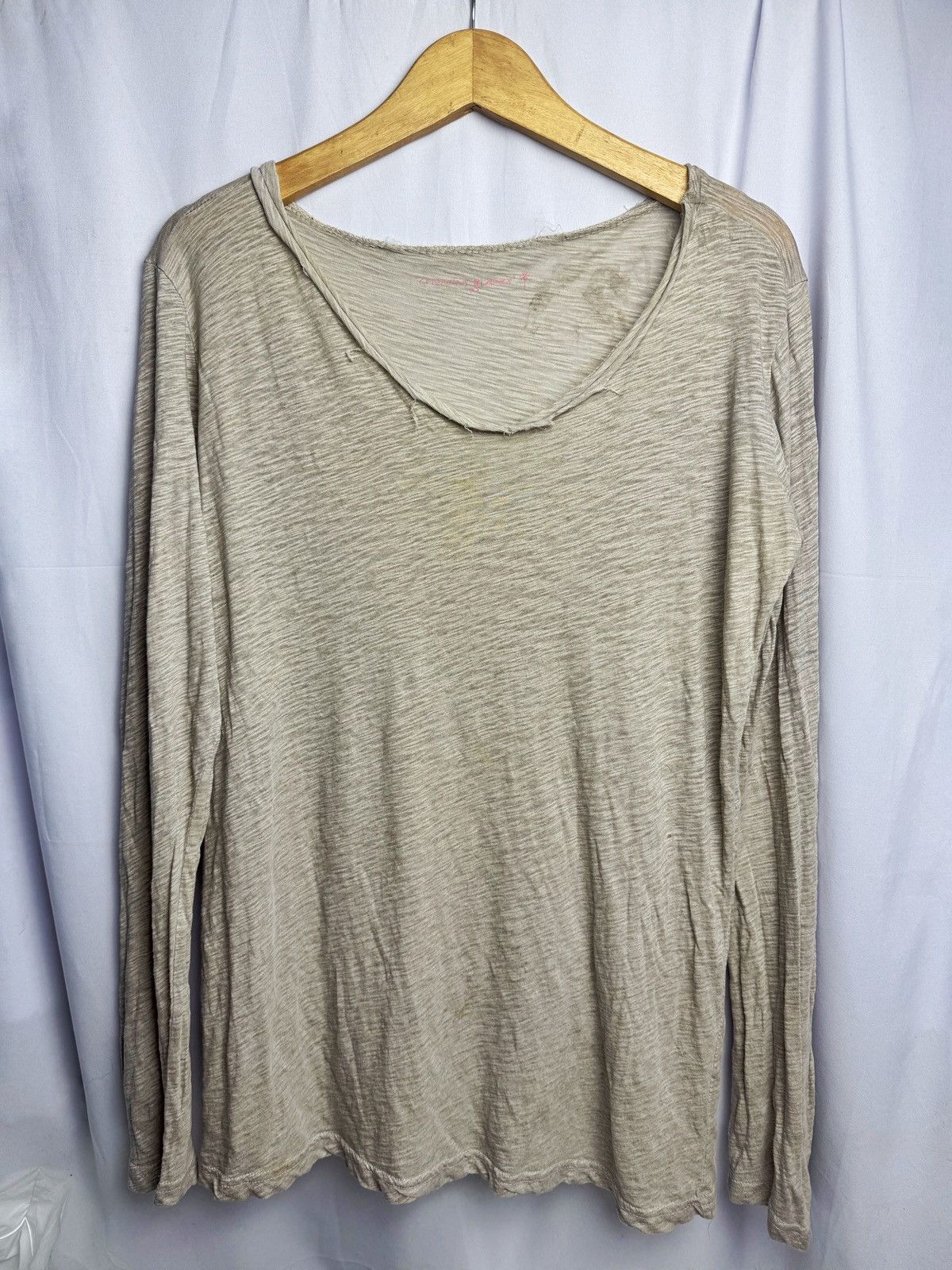 If Six Was Nine × Japanese Brand × Le Grande Bleu (L.G.B.) Japanese Brand Distressed Trashed Long Sleeve Size US L / EU 52-54 / 3 - 1 Thumbnail