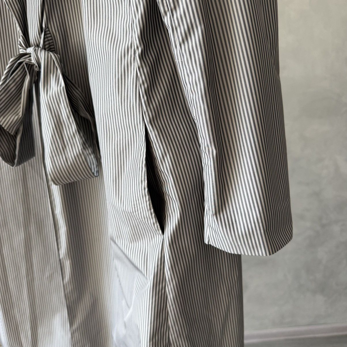 Other Lilith Paris Striped Lightweight Trench Coat Avant Garde Size S / US 4 / IT 40 - 11 Thumbnail