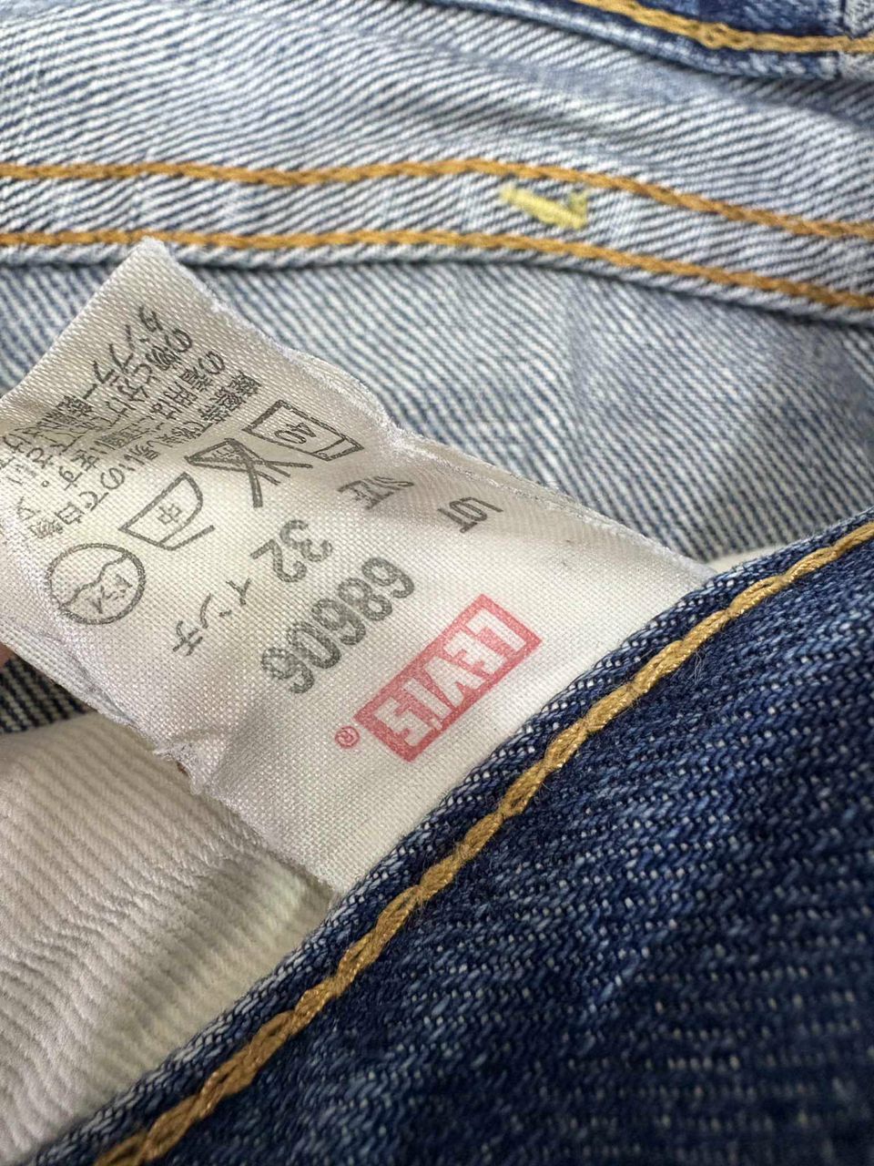 Levi's Distress Levis Vintage Orange Tagg Big E Japan. Size US 32 / EU 48 - 8 Thumbnail