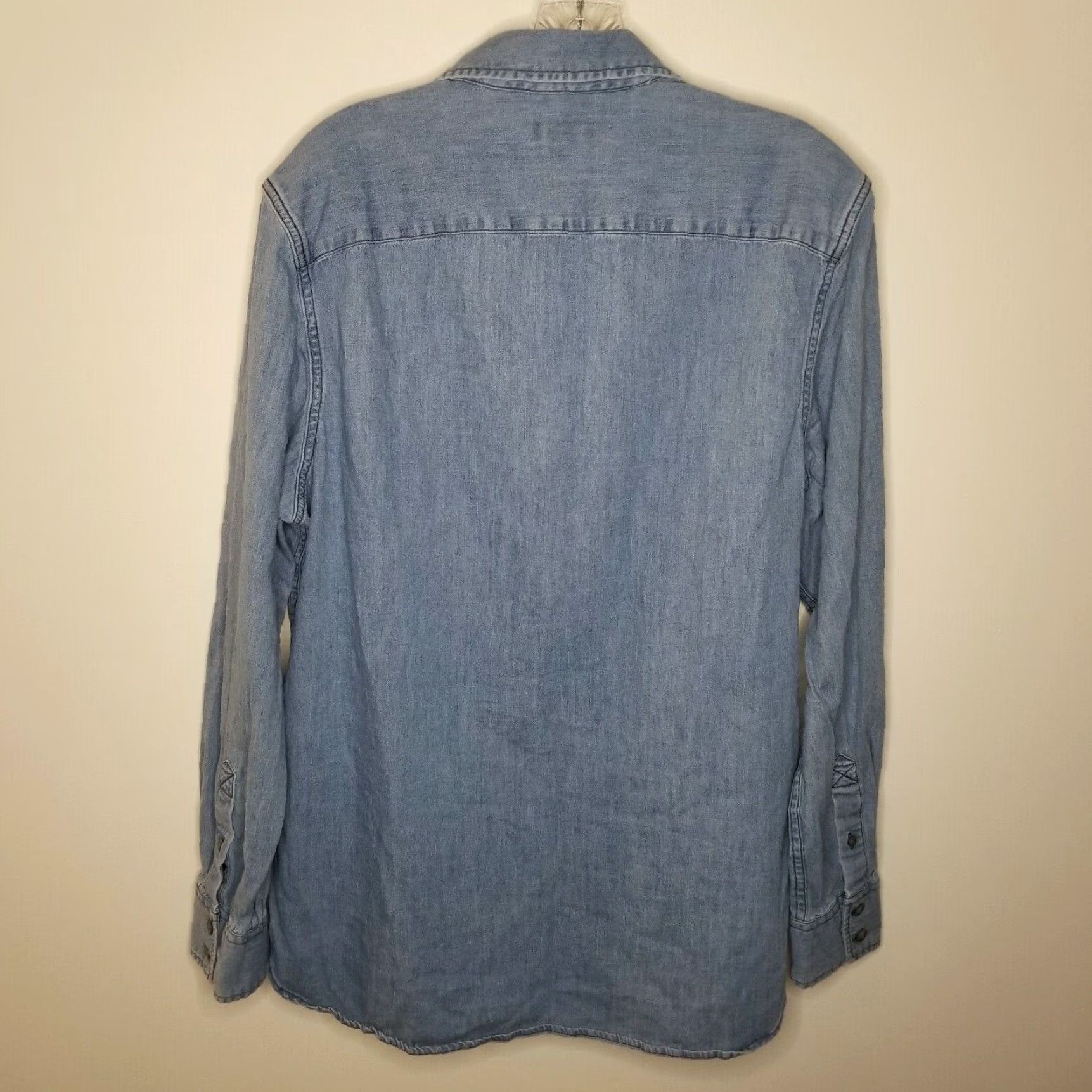 Parker Peyton and Parker Men's Long Sleeve Button Up Shirt Blue Large Size US L / EU 52-54 / 3 - 5 Thumbnail