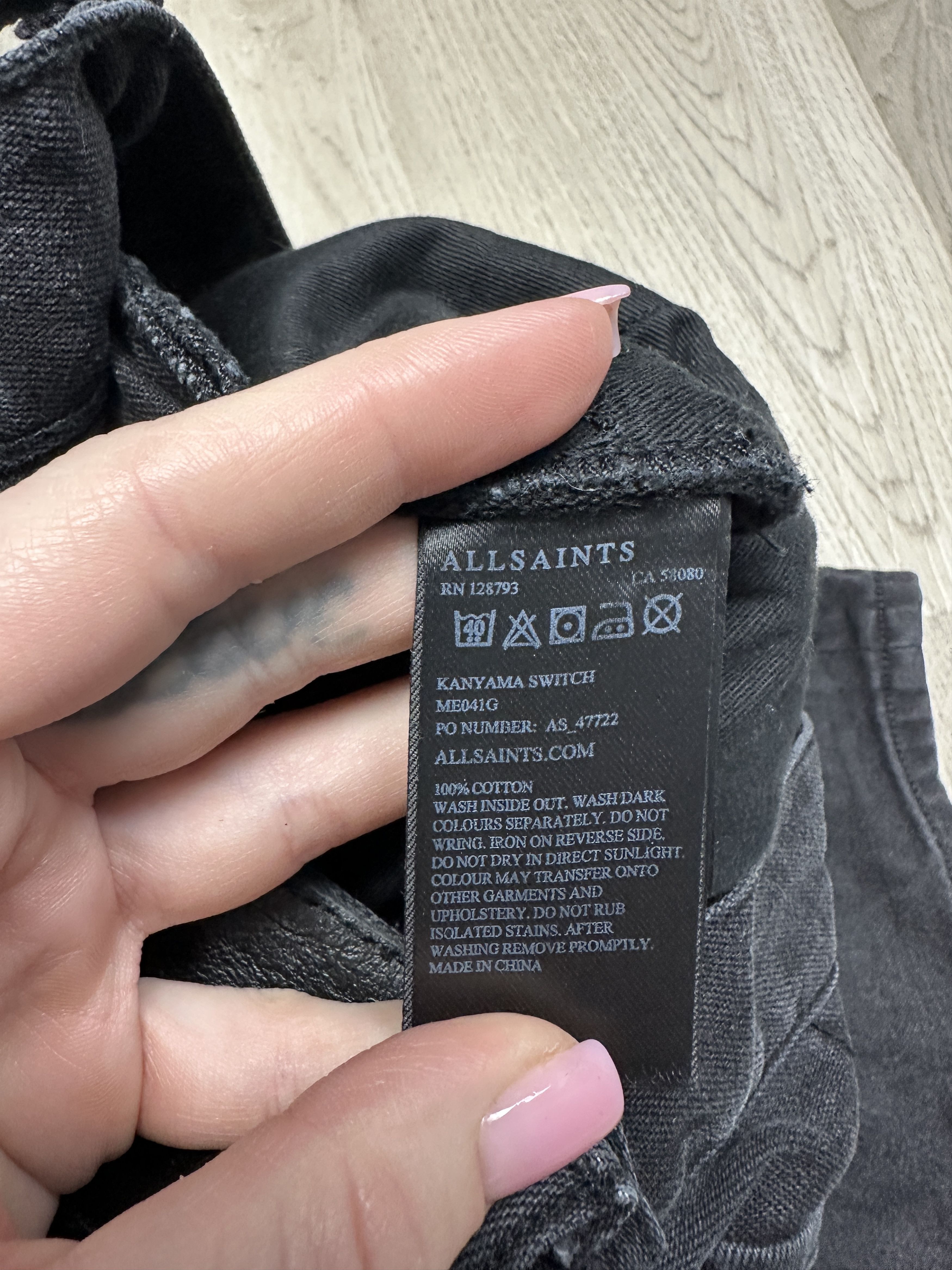 Allsaints Allsaints Kanyama Mens Denim Shorts Size US 30 / EU 46 - 4 Thumbnail