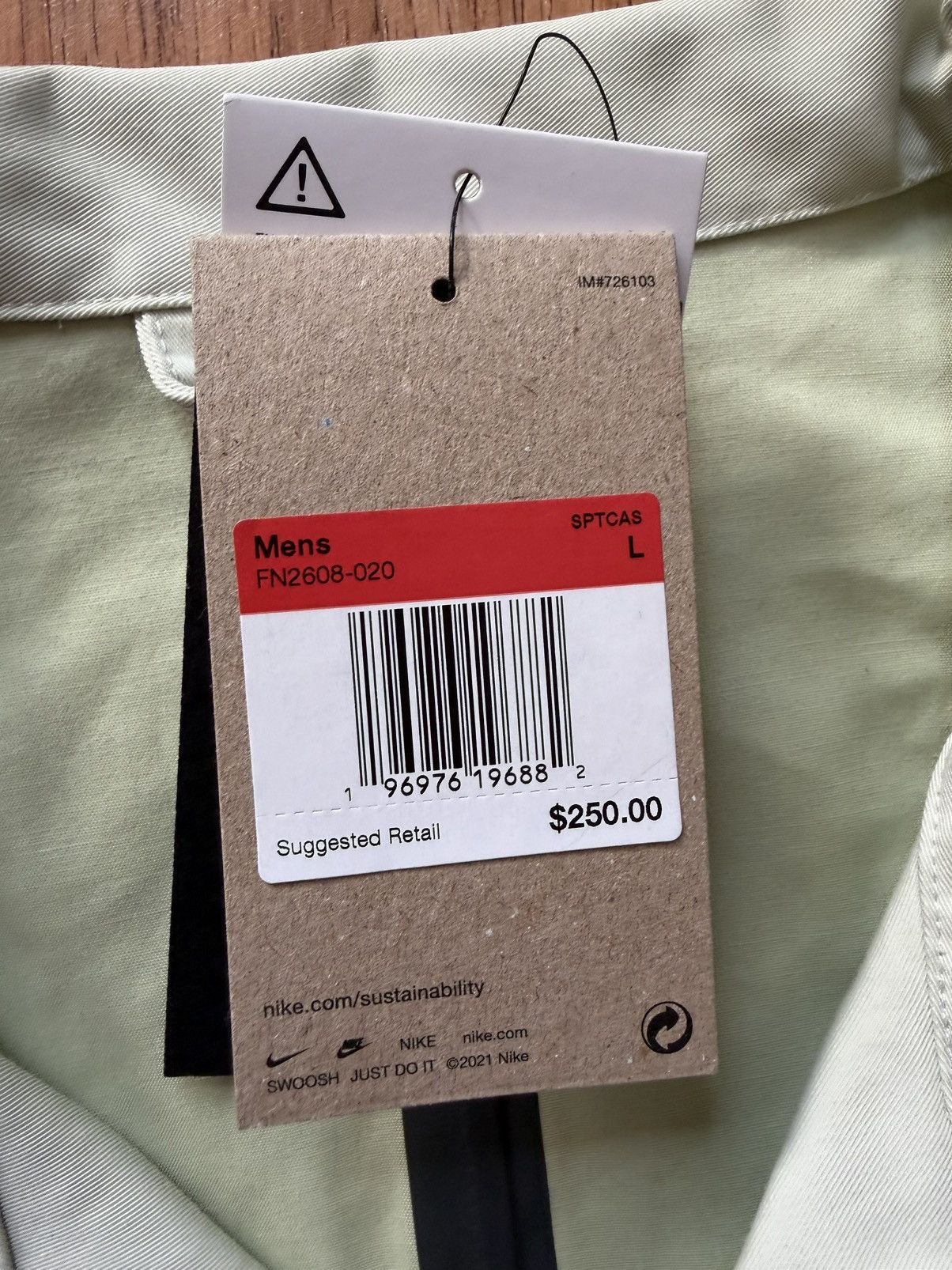 Nike Nike Tech Pack Storm-Fit Jacket with Neck Closure Size US L / EU 52-54 / 3 - 8 Thumbnail