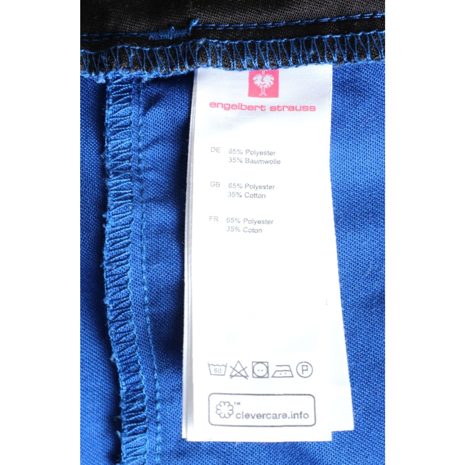 Vintage ENGELBERT STRAUSS Workwear Shorts Men Size 50 W34R DZ8028 Blue Cargo Twill Cotton Polyester Regular Waist 34 in 11 in inseam Mens Size US 34 / EU 50 - 7 Thumbnail
