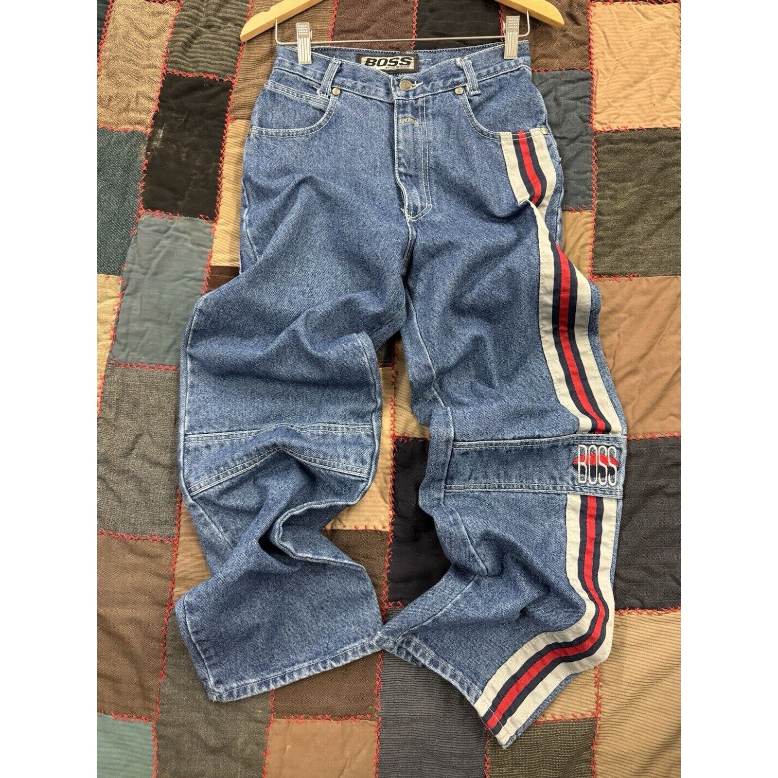 JNCO Deadstock 90s Baggy Skater Boss Jeans Men’s Size W28 X L30 Size US 28 / EU 44 - 2 Thumbnail