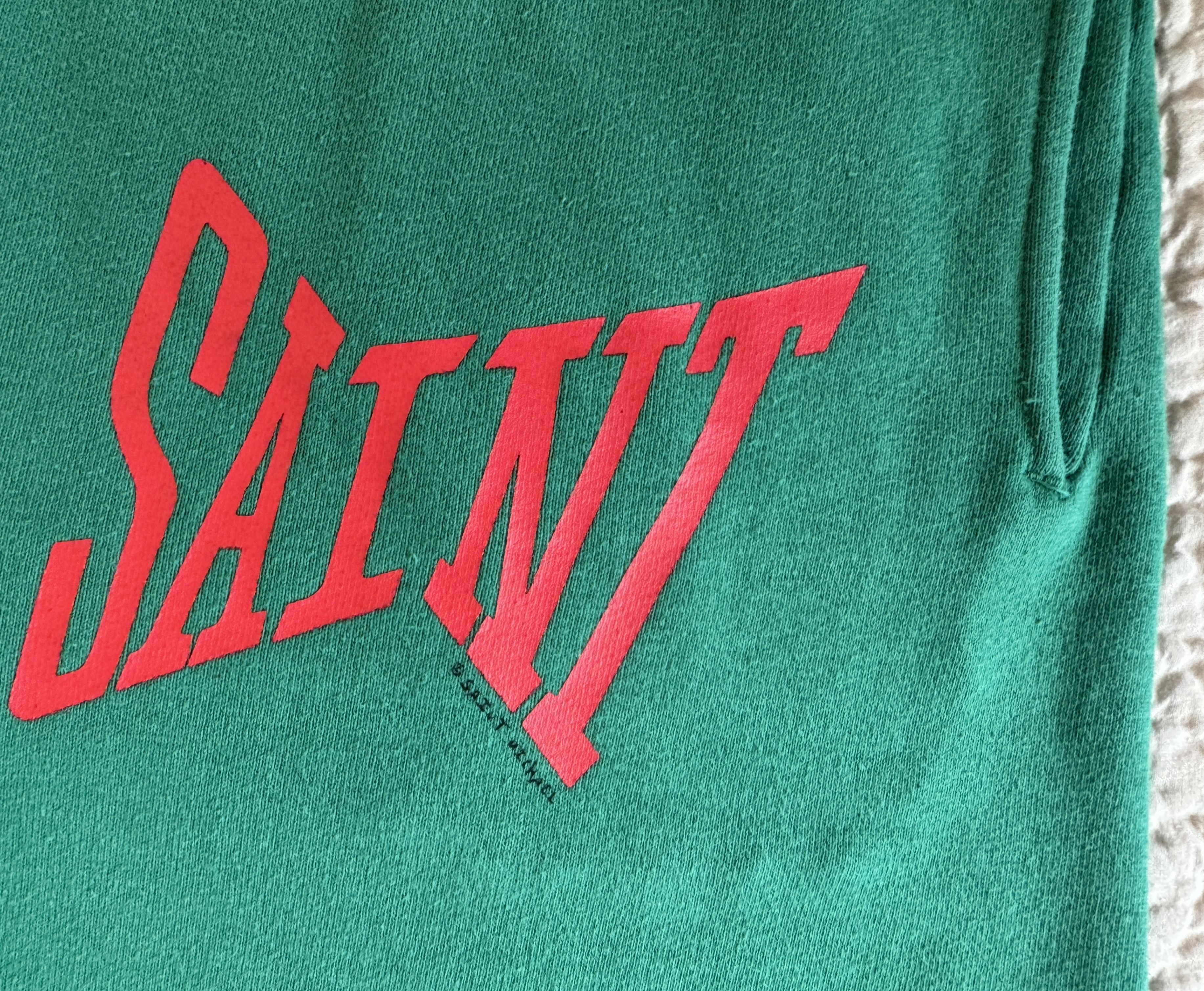 Saint Michael SAINT MICHAEL MXXXXXX LOGO SWEAT SHORT GREEN Size US 30 / EU 46 - 5 Thumbnail
