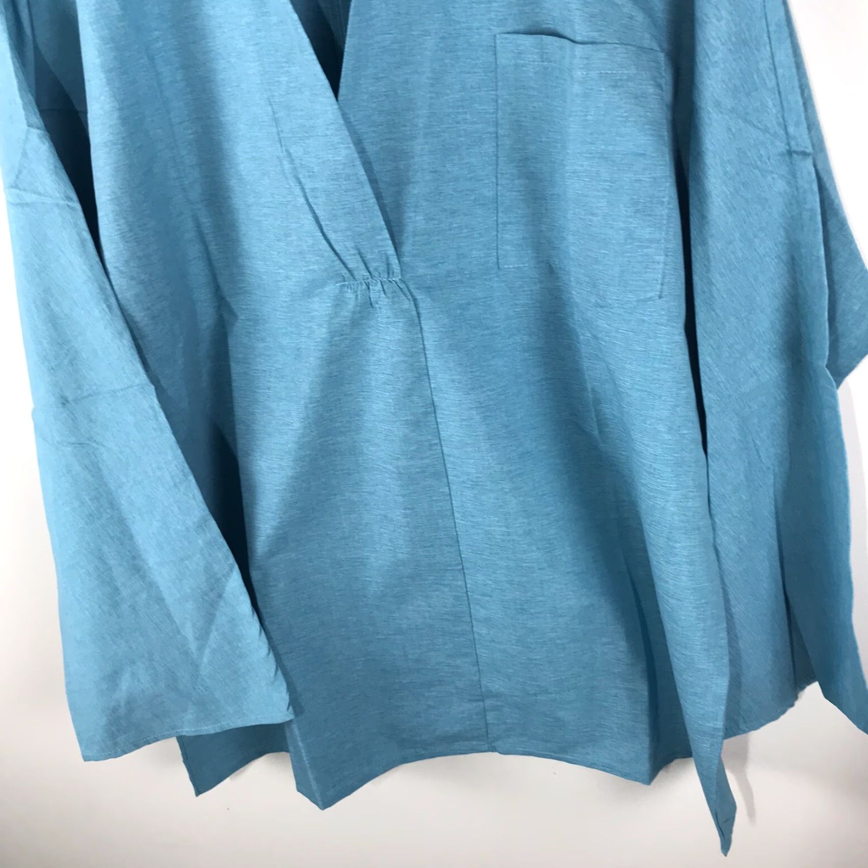 Vintage MissLook Blue Collared Pullover Top Women Size L Size L / US 10 / IT 46 - 3 Thumbnail