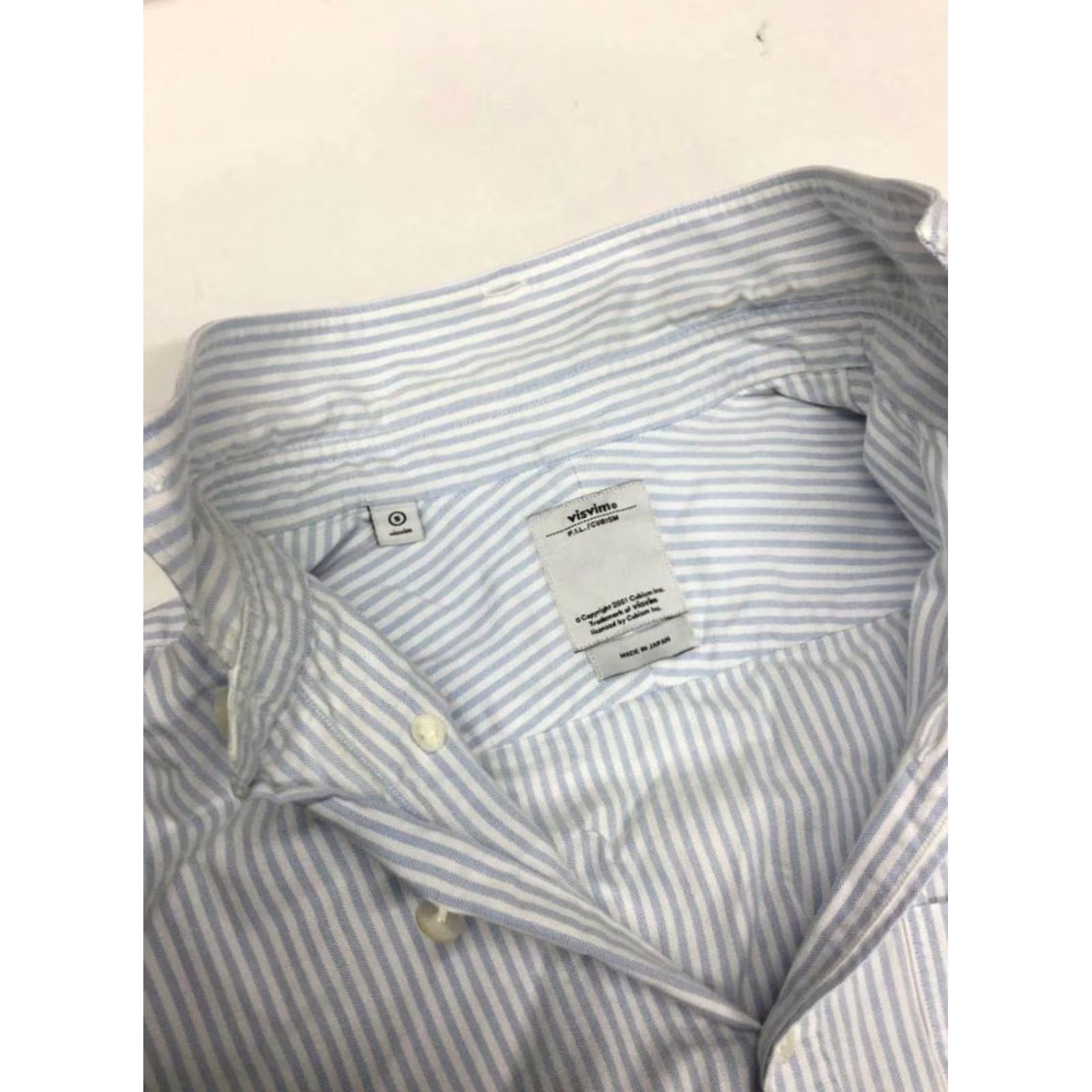 Visvim VISVIM Button-Down Striped Shirt Men S From Japan Cotton Long Sleeve Casual Size US S / EU 44-46 / 1 - 4 Thumbnail