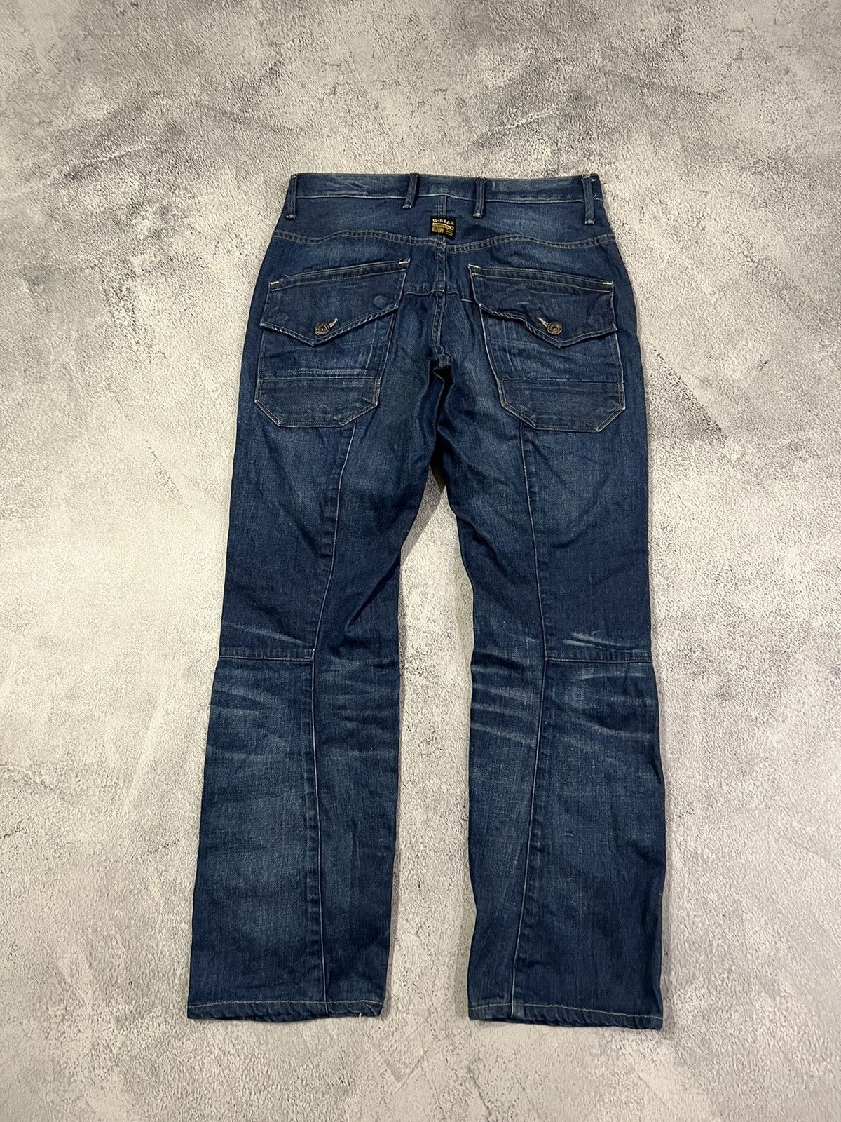 G-Star Vintage Y2k G Star Raw Avant Garde Pocket Denim Jeans 00’s Size US 33 - 1 Thumbnail