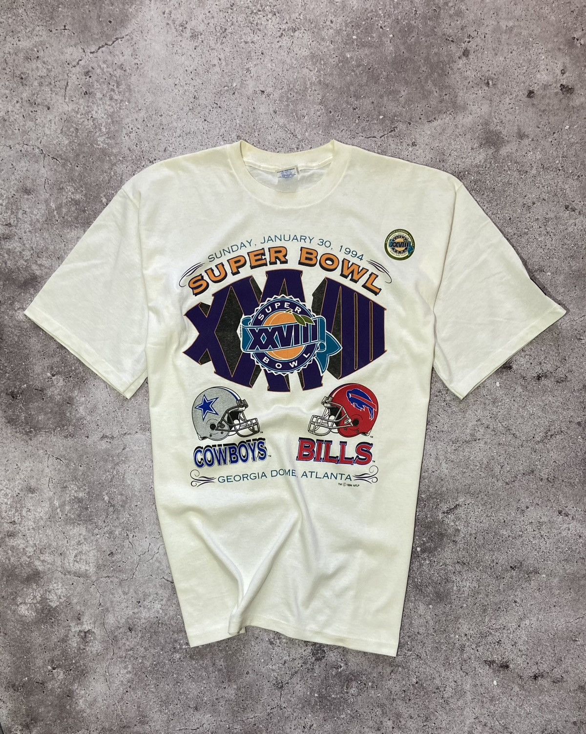 Starter × Vintage 💥Starter vintage 1994 Super Bowl rare t-shirt‼️ Size US XL / EU 56 / 4 - 1 Thumbnail