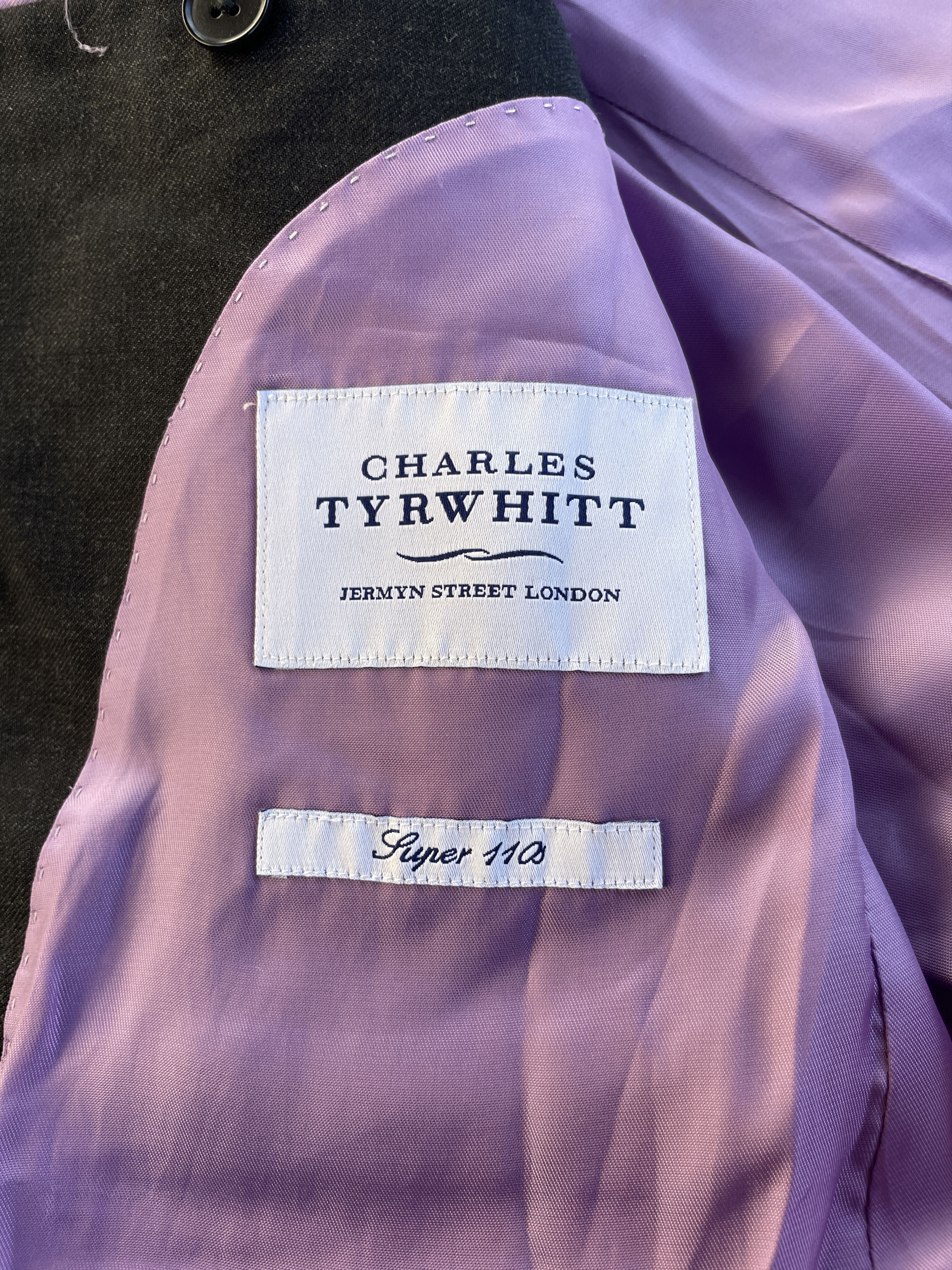 Charles Tyrwhitt Charles Tyrwhitt Solid Charcoal Gray Wool Suit Size 42R - 11 Thumbnail