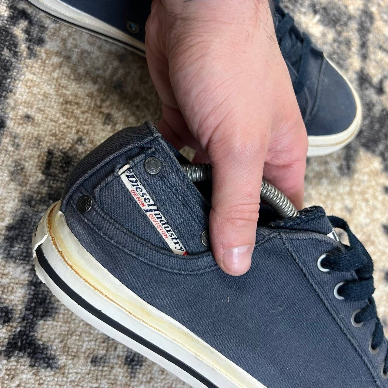 Diesel Diesel Luxury Mini Logo Low-Top Sneakers Streetwear Style Size US 9 / EU 42 - 7 Thumbnail