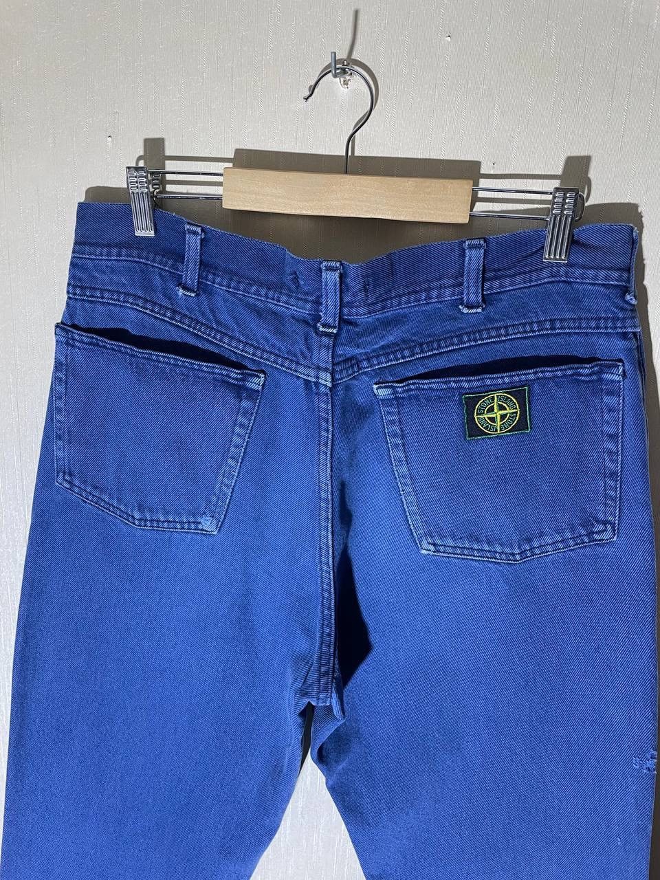 Massimo Osti × Stone Island × Vintage Stone Island Vintage Patch Denim Jeans Size US 32 / EU 48 - 4 Thumbnail