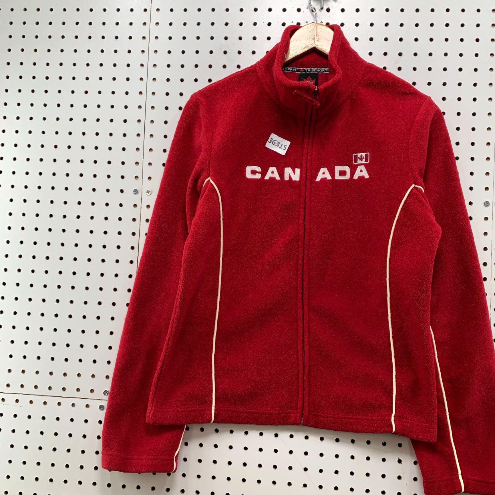Vintage VINTAGE Canada Kalson Fleece Zip Sweatshirt Jacket Womens Medium Red Embroidered 19x24 Size M / US 6-8 / IT 42-44 - 5 Thumbnail